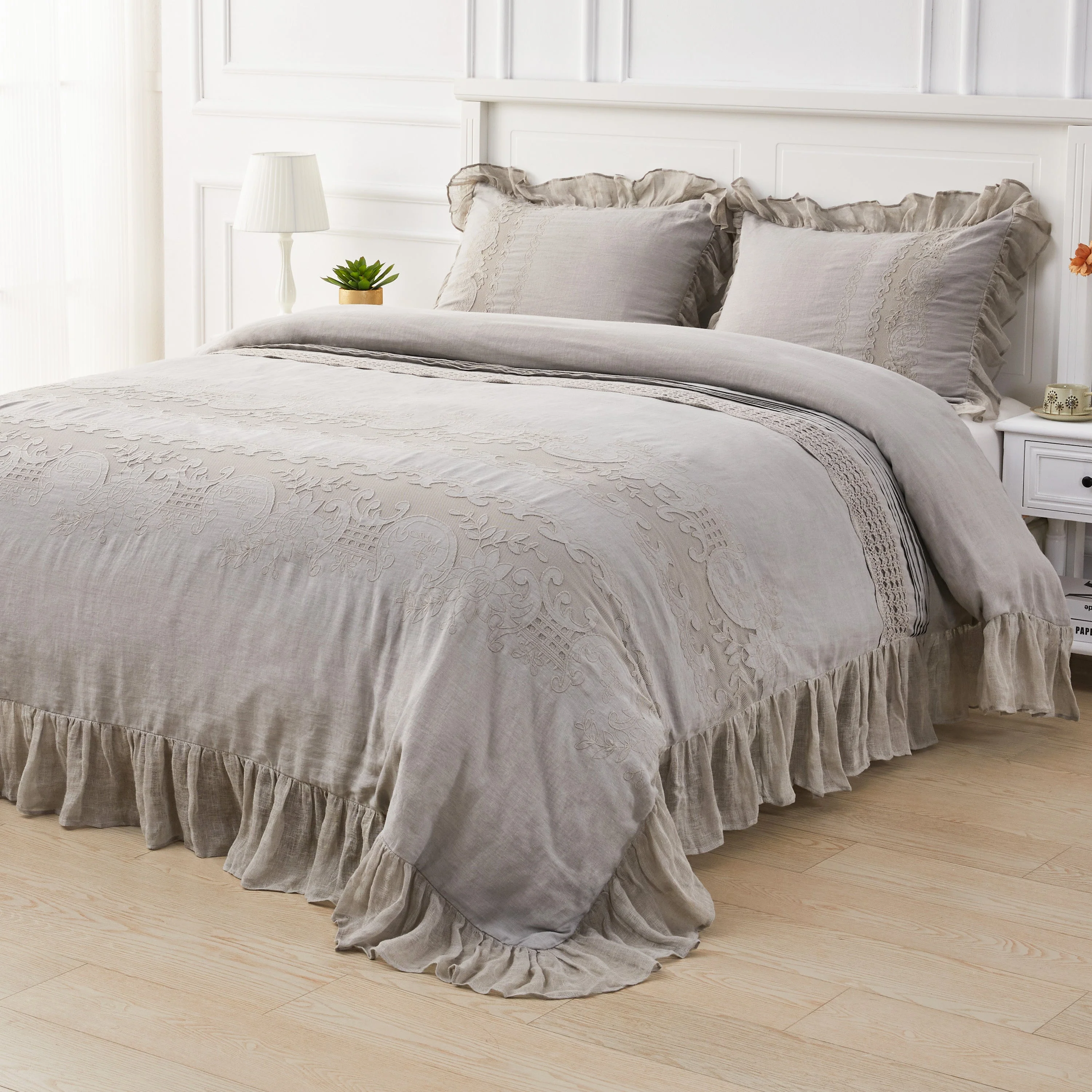 Tabitha Linen Duvet Cover Set - Image 34