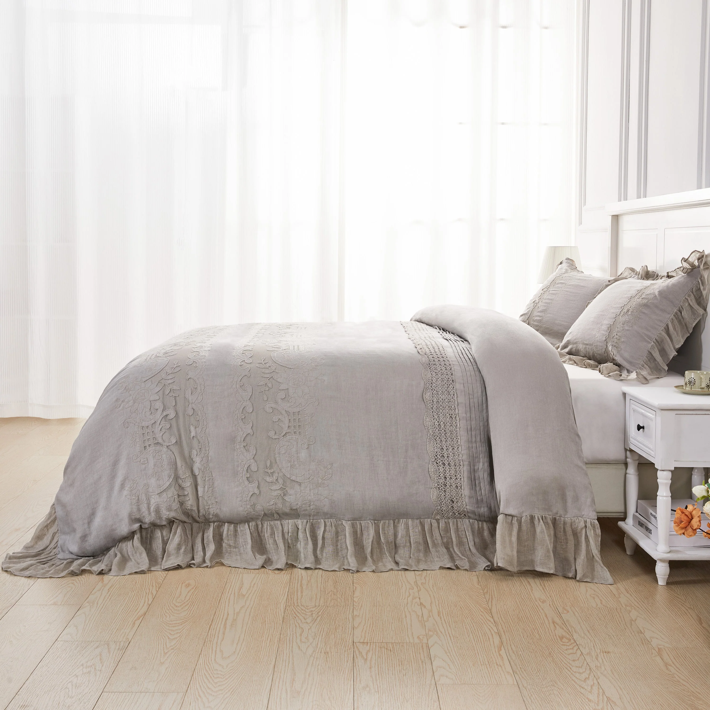 Tabitha Linen Duvet Cover Set - Image 38