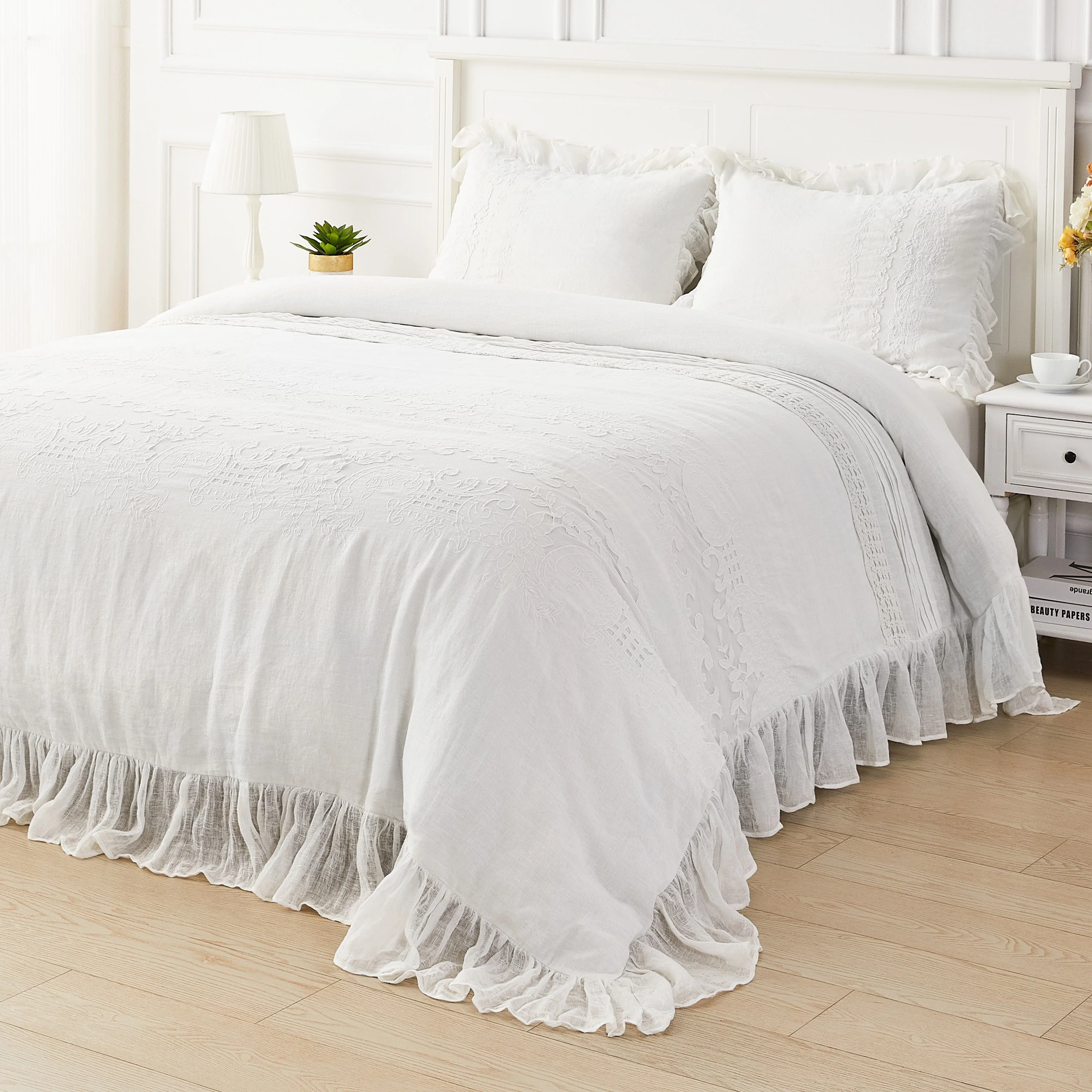 Tabitha Linen Duvet Cover Set - Image 4