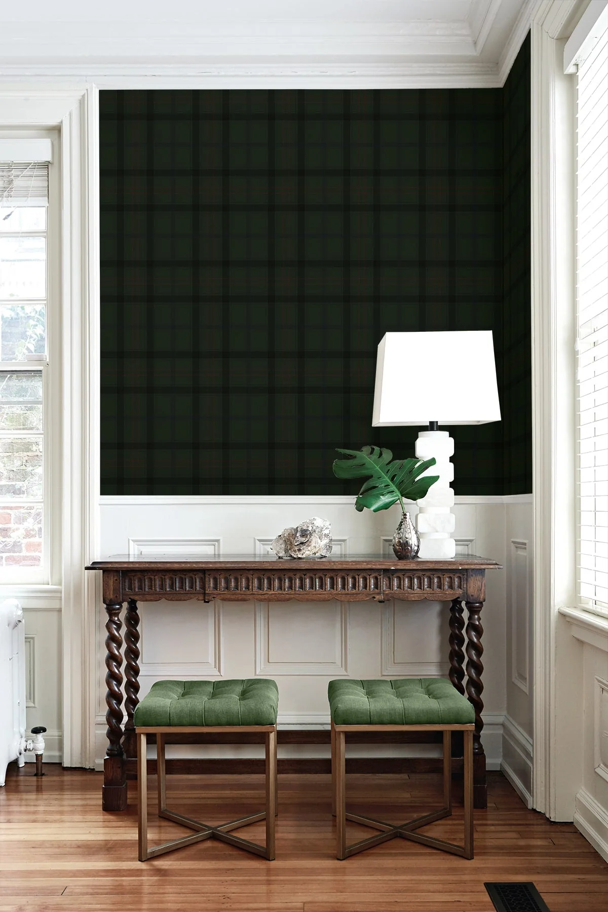 Tailor Plaid Premium Peel and Stick Removable Wallpaper - Image 12