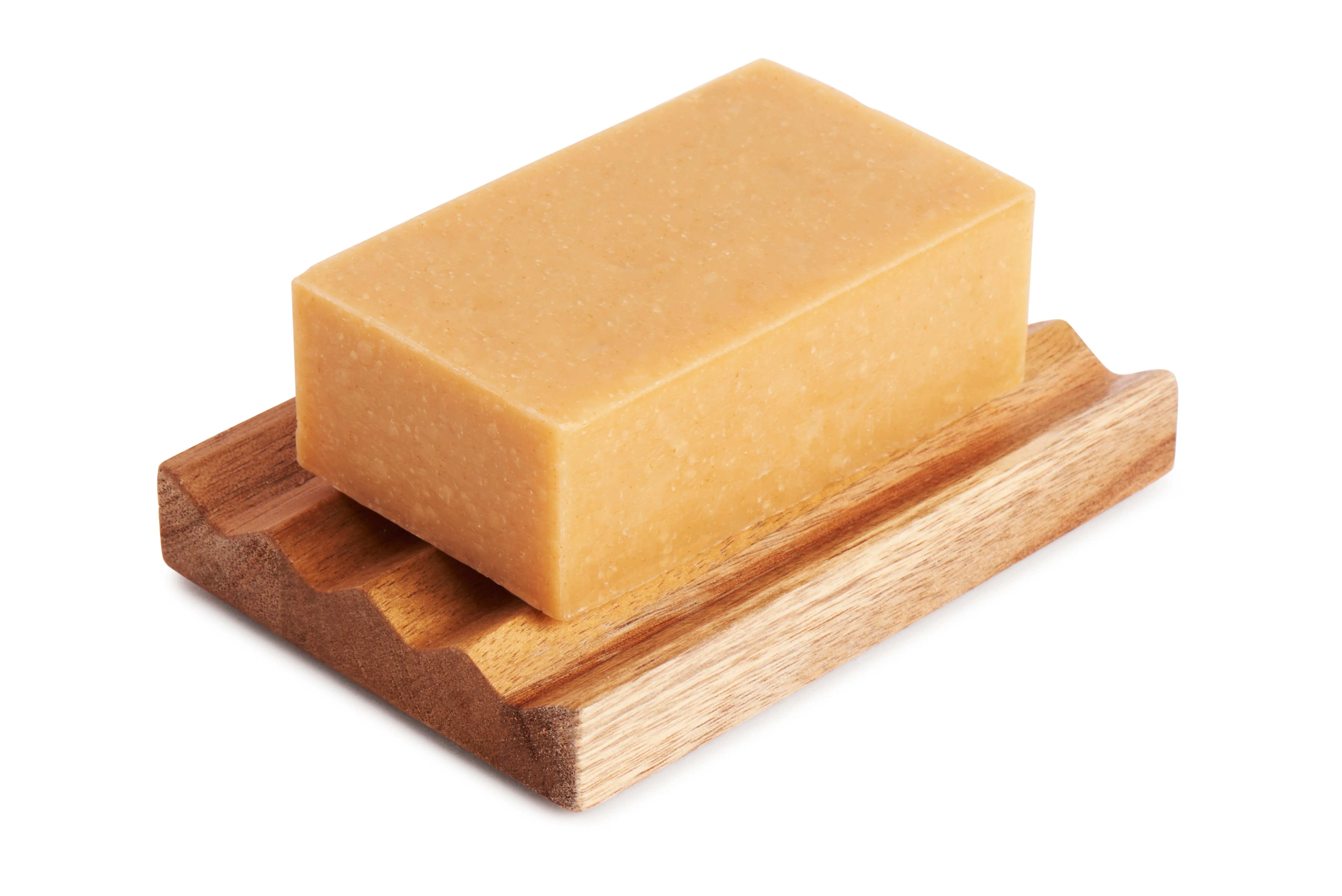 Teak Rectangular Zig Zag Soap Dish - Image 2