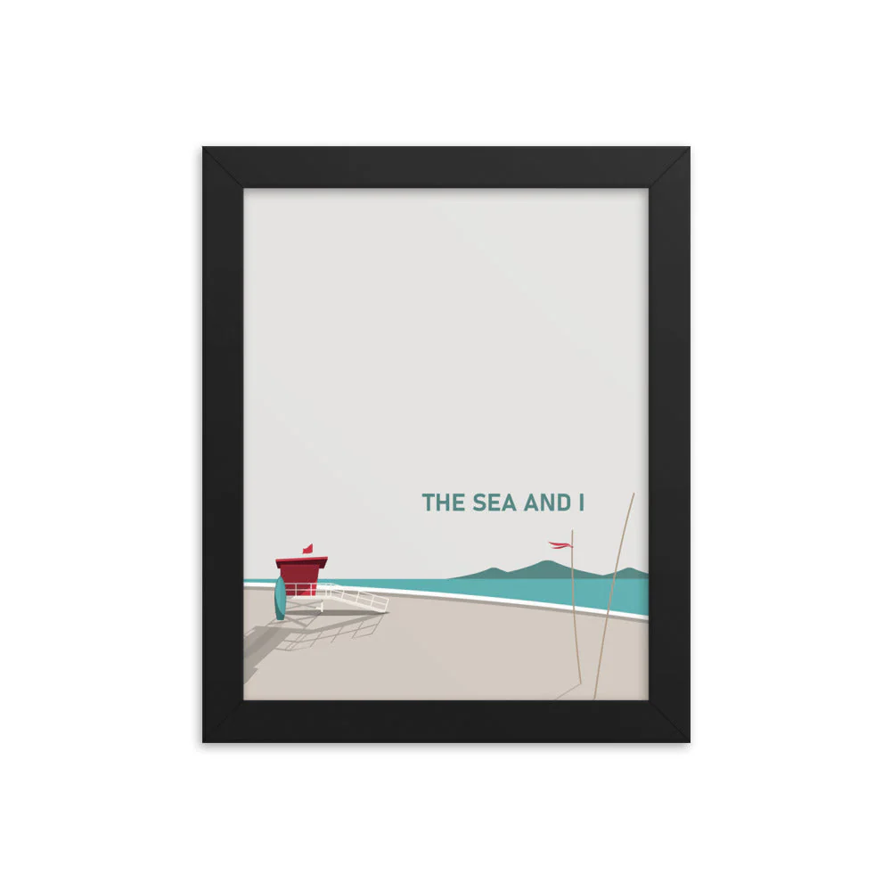 The Sea And I Framed Art Print, Set of 2 - Image 8