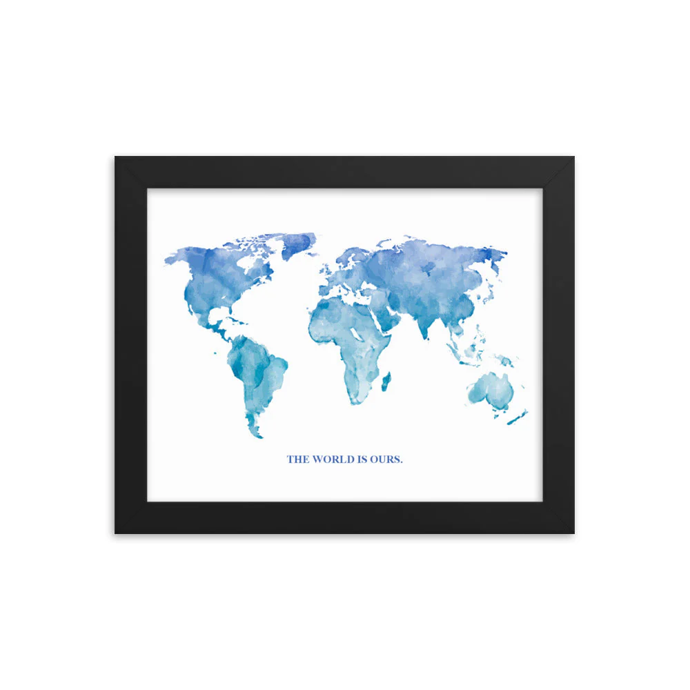 The World Is Ours Framed Art Print - Image 8