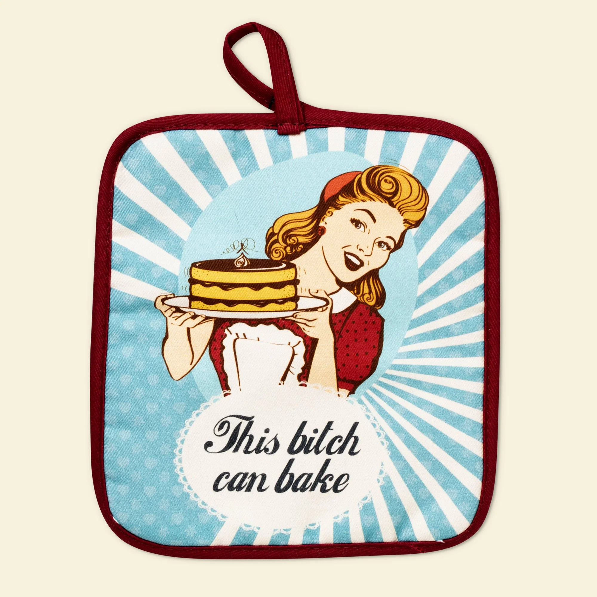 This Bitch Can Bake Oven Mitts And Potholder Set - Image 4
