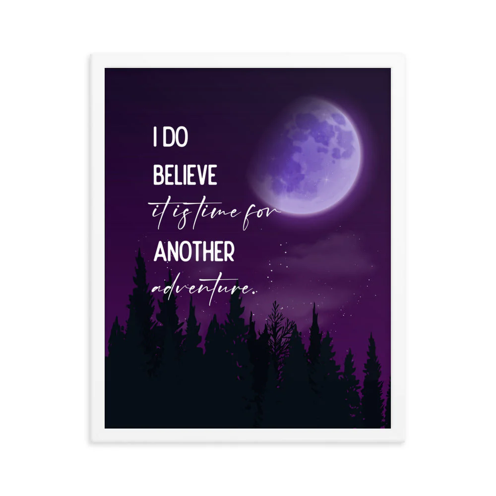Time For Another Adventure Framed Quote Poster - Image 18