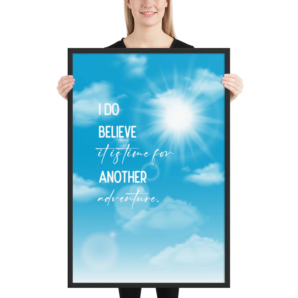 Time For Another Adventure Framed Quote Poster - Image 7