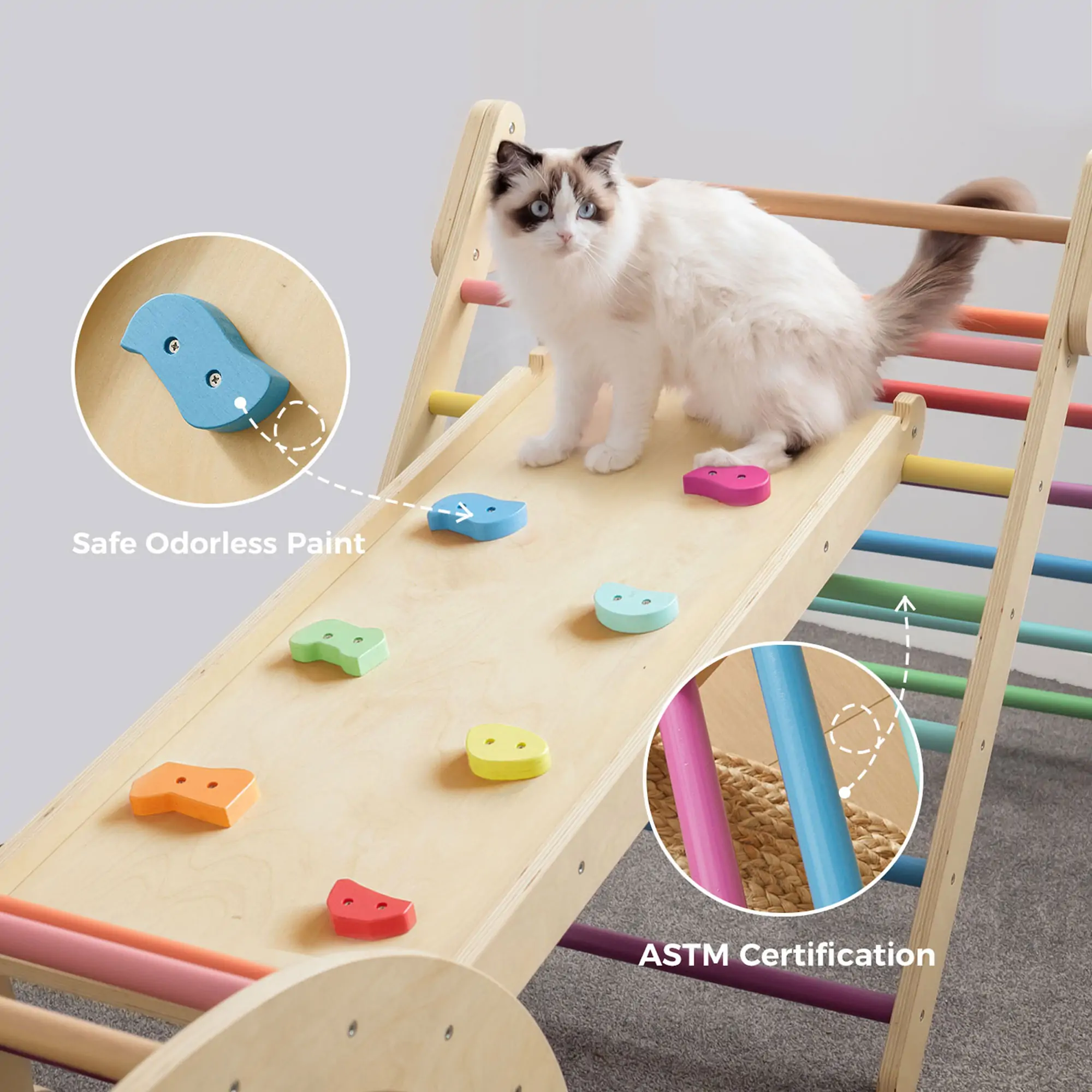 7-in-1 Rainbow Climbing Set - Image 7
