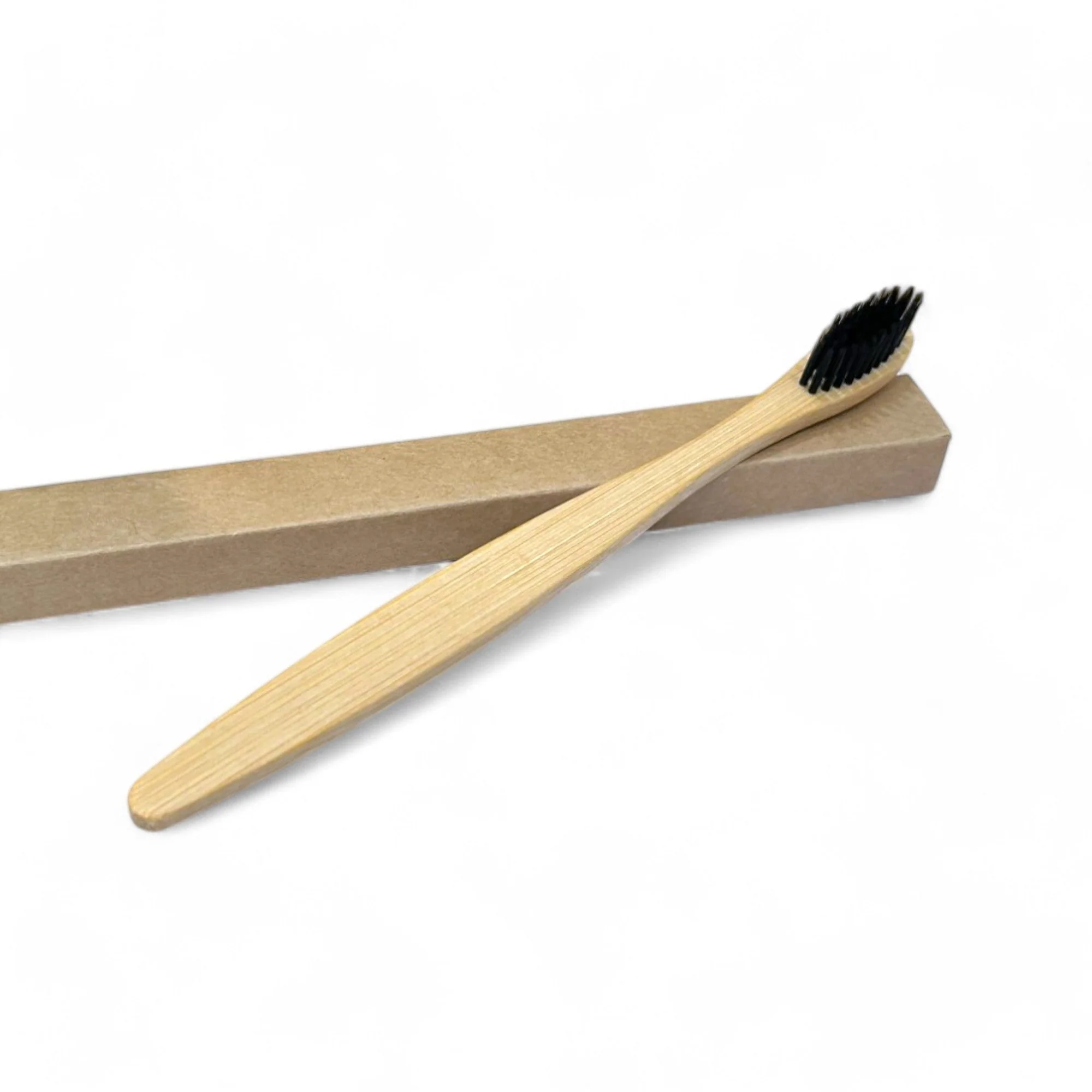Toothbrush | Bamboo | Black or White Bristles - Image 3