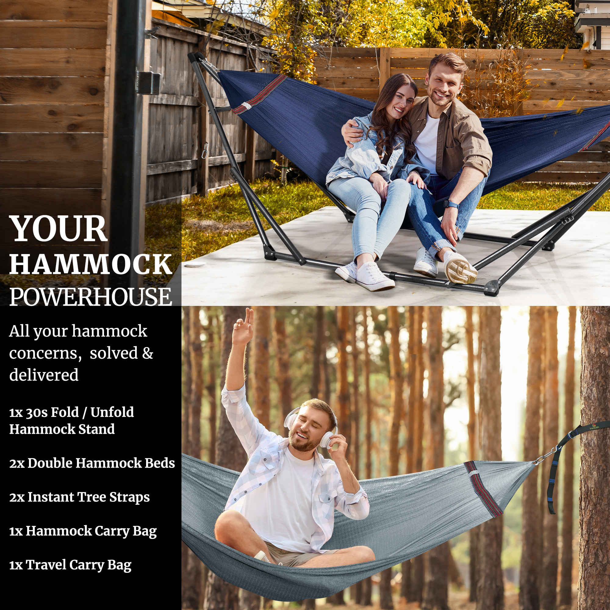Tranquillo Comfort Set Original Hammock Stand - Image 24