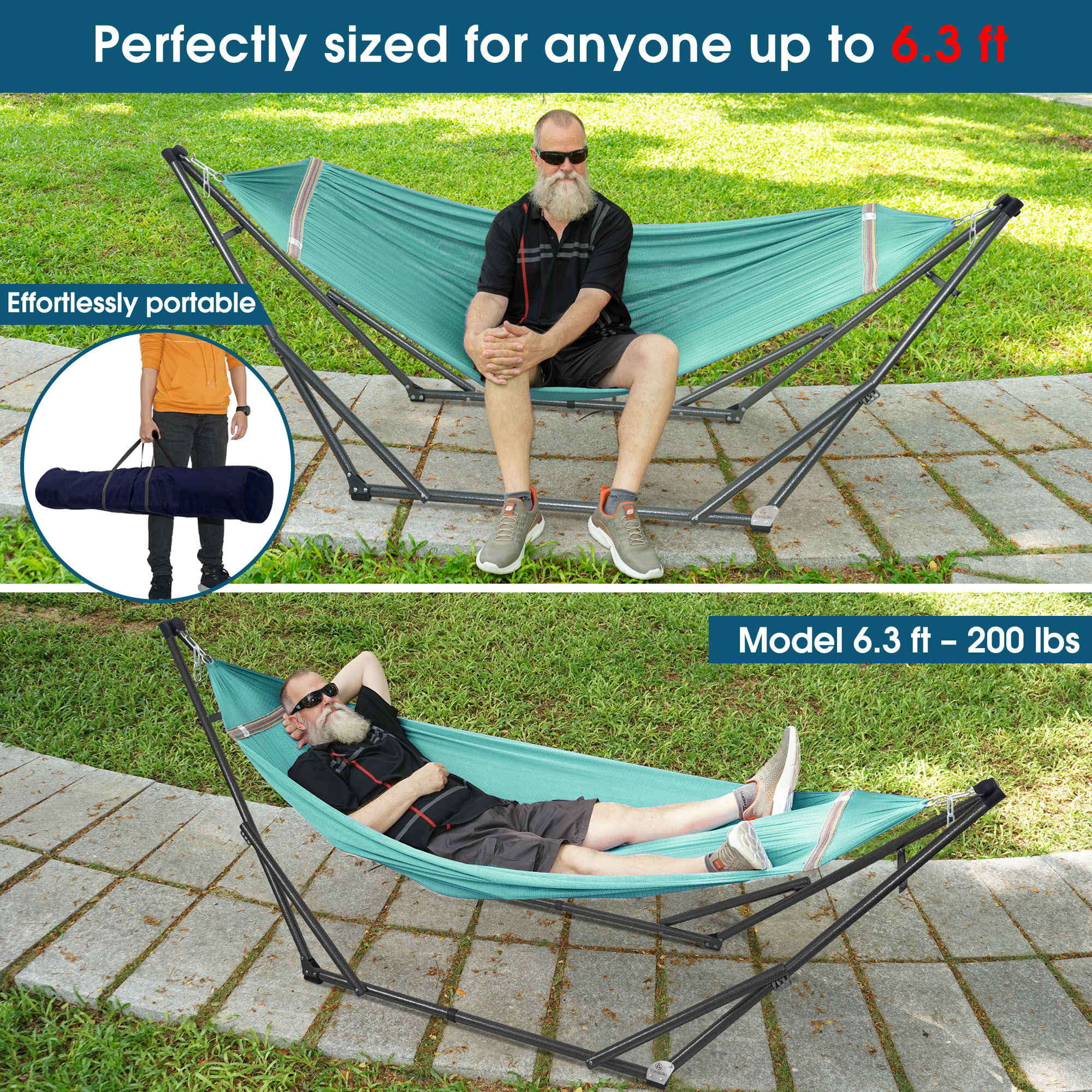 Tranquillo Original Collapsible Hammock with Stand - Image 51