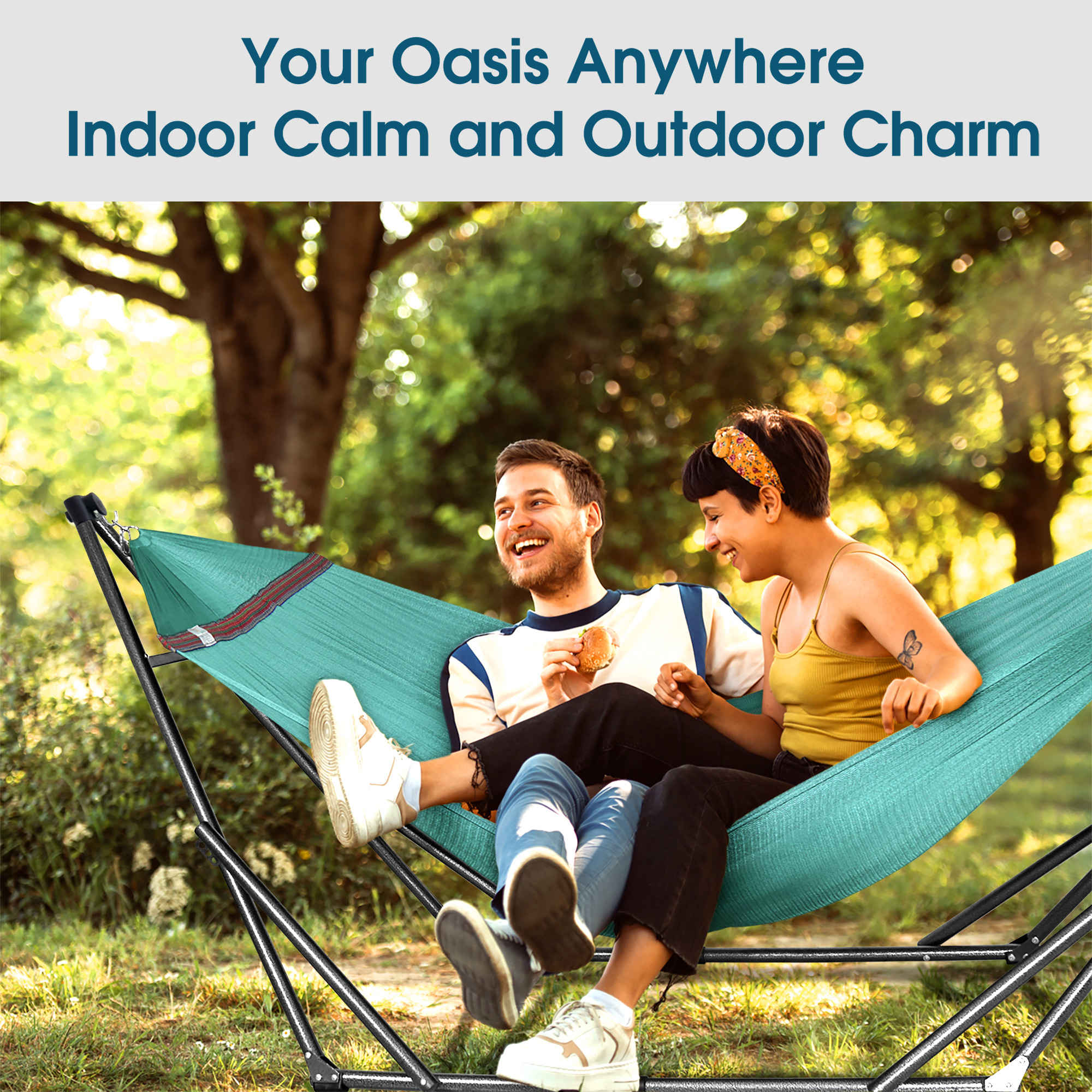 Tranquillo Original Collapsible Hammock with Stand - Image 55