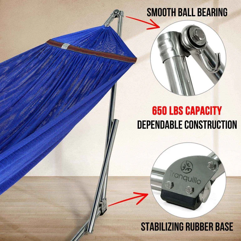 Tranquillo Original Stainless Steel Hammock Stand - Image 4