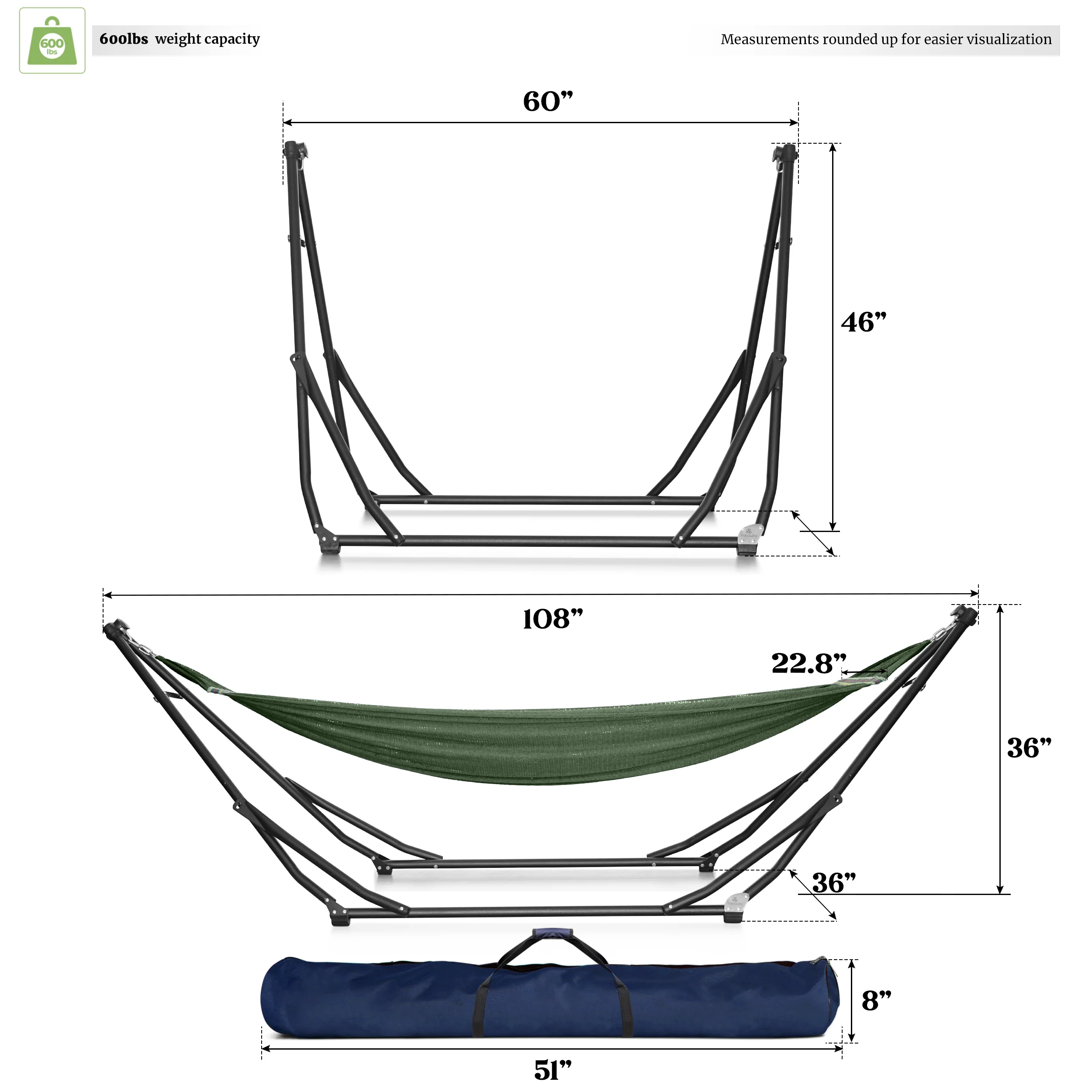 Tranquillo UniGen Transforming Hammock Stand - Image 4