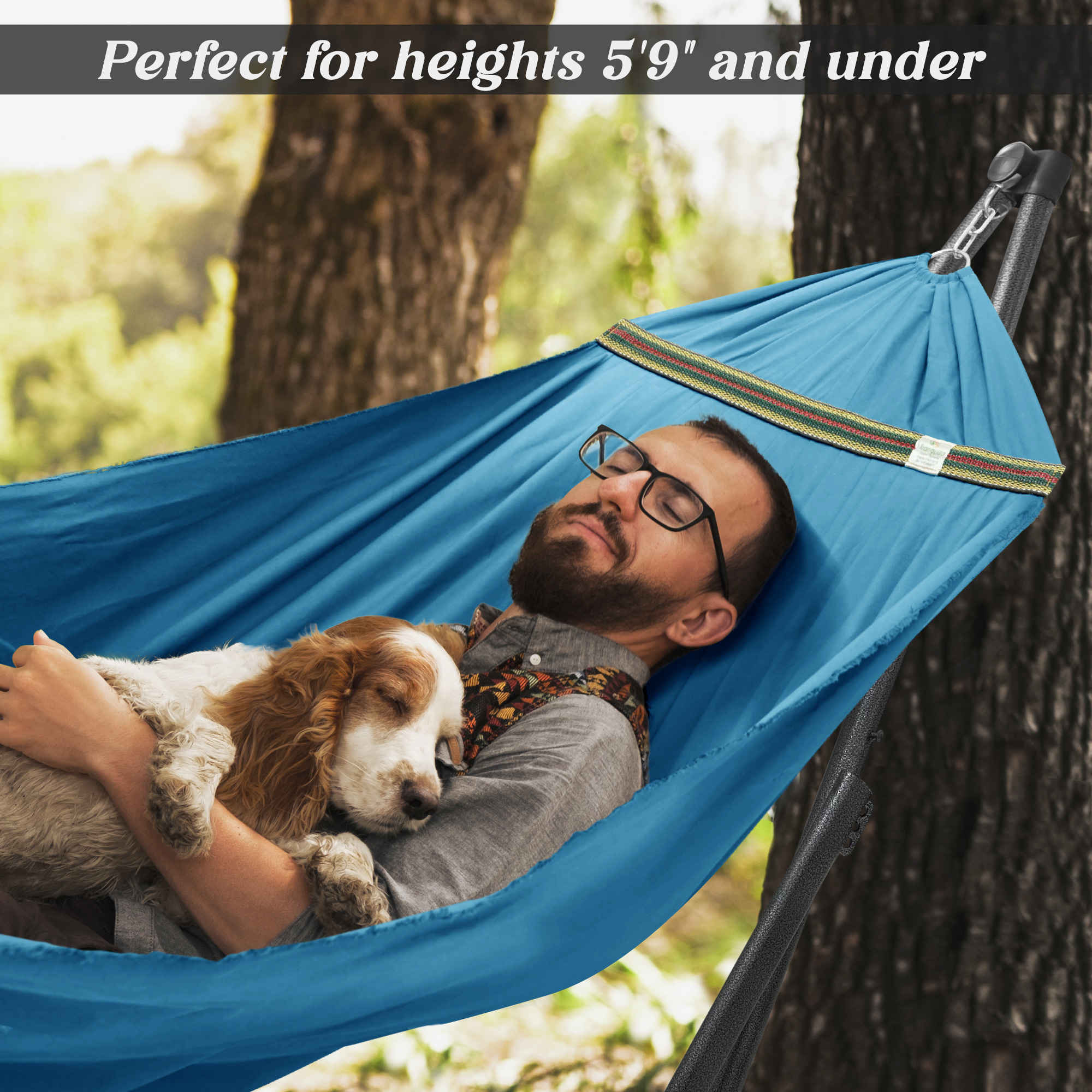 Tranquillo Uniki Canvas Hammock with Stand - Image 25