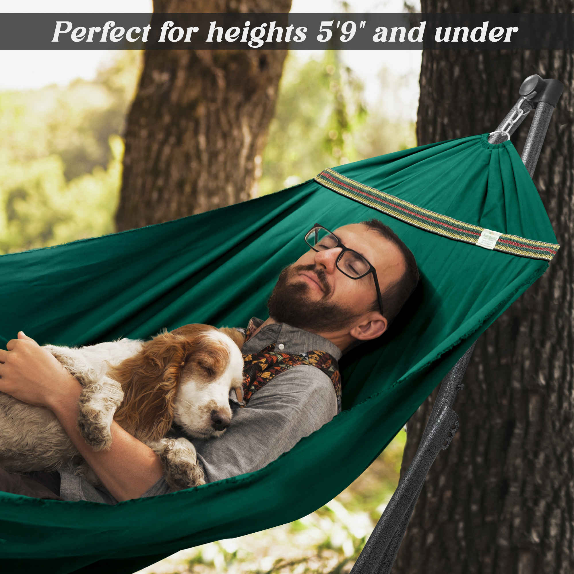 Tranquillo Uniki Canvas Hammock with Stand - Image 43