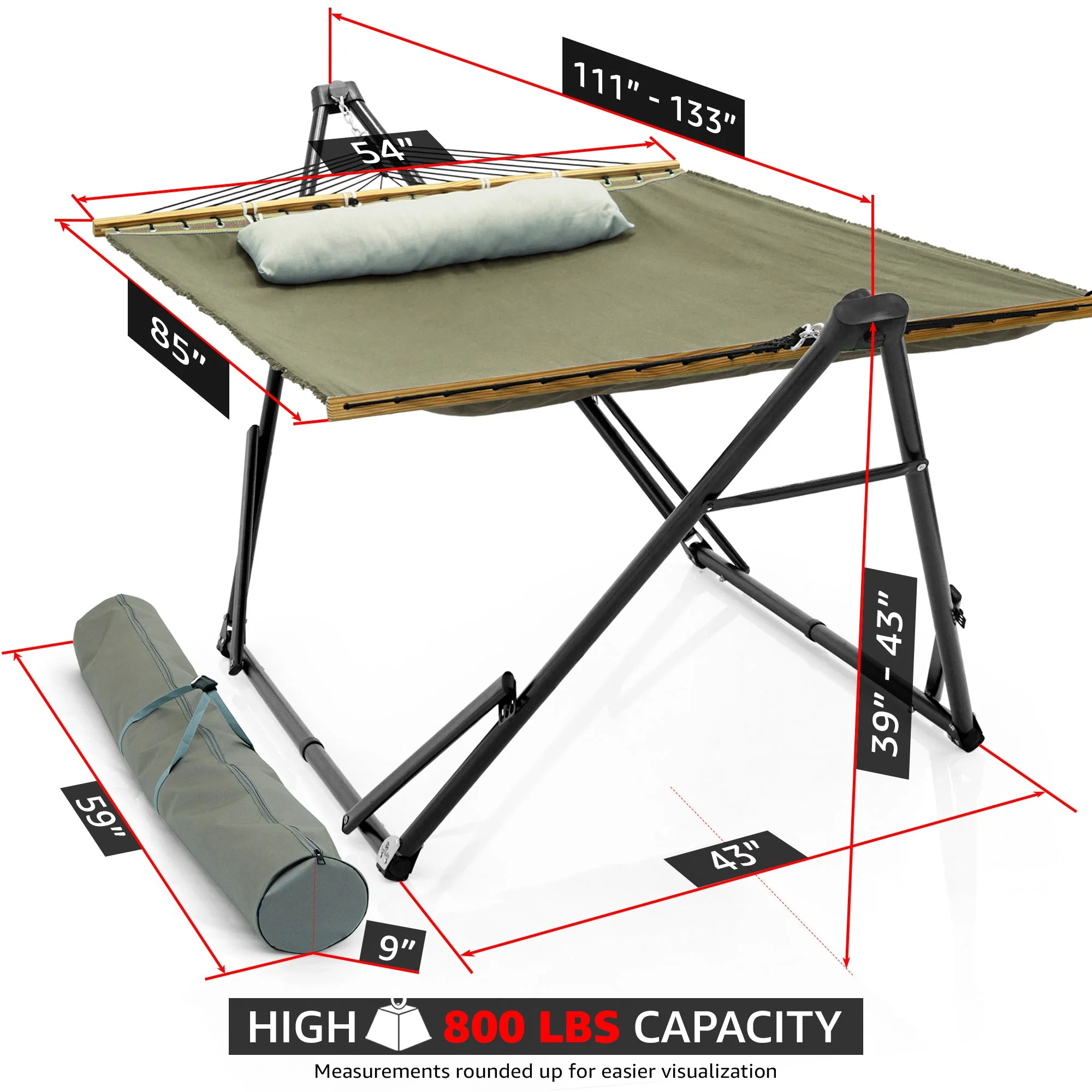 Tranquillo Unity Canvas Hammock Stand - Image 65