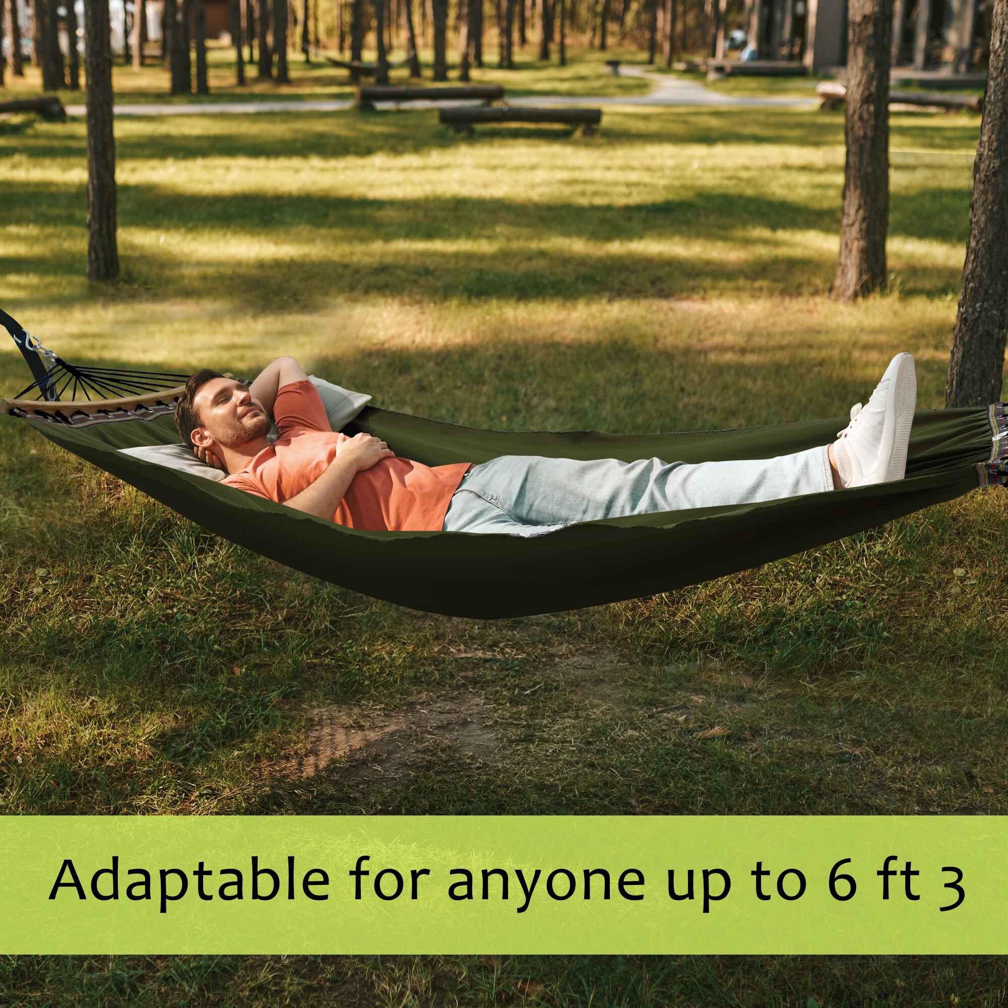 Tranquillo Universal Canvas Double Hammock - Image 13