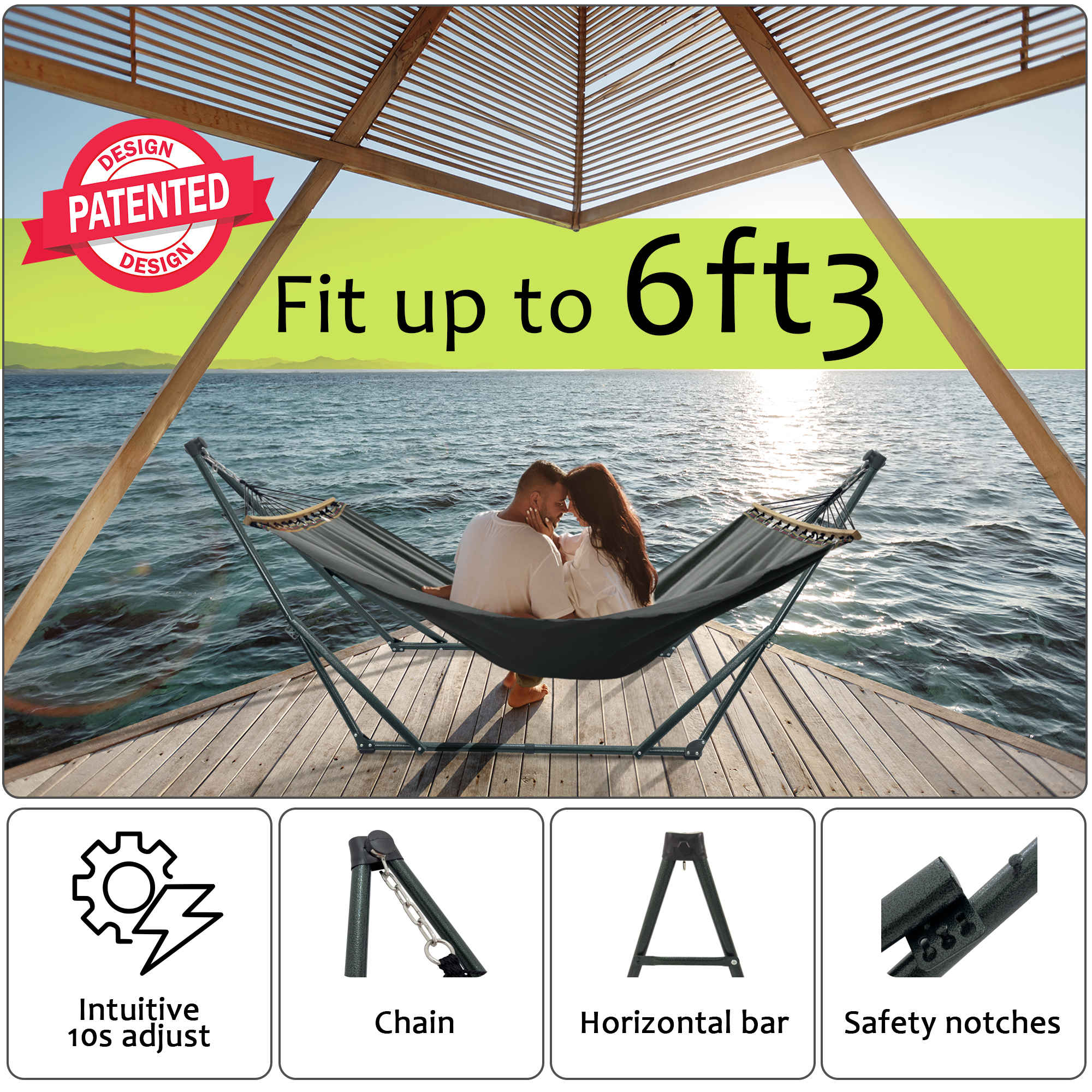 Tranquillo Universal Canvas Hammock - Medium Size - Image 75