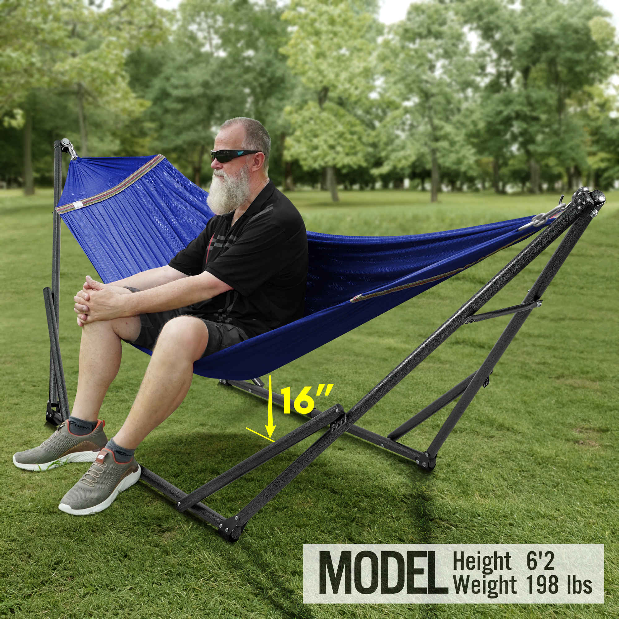 Tranquillo Universal Hammock with Medium Size Stands - Image 13