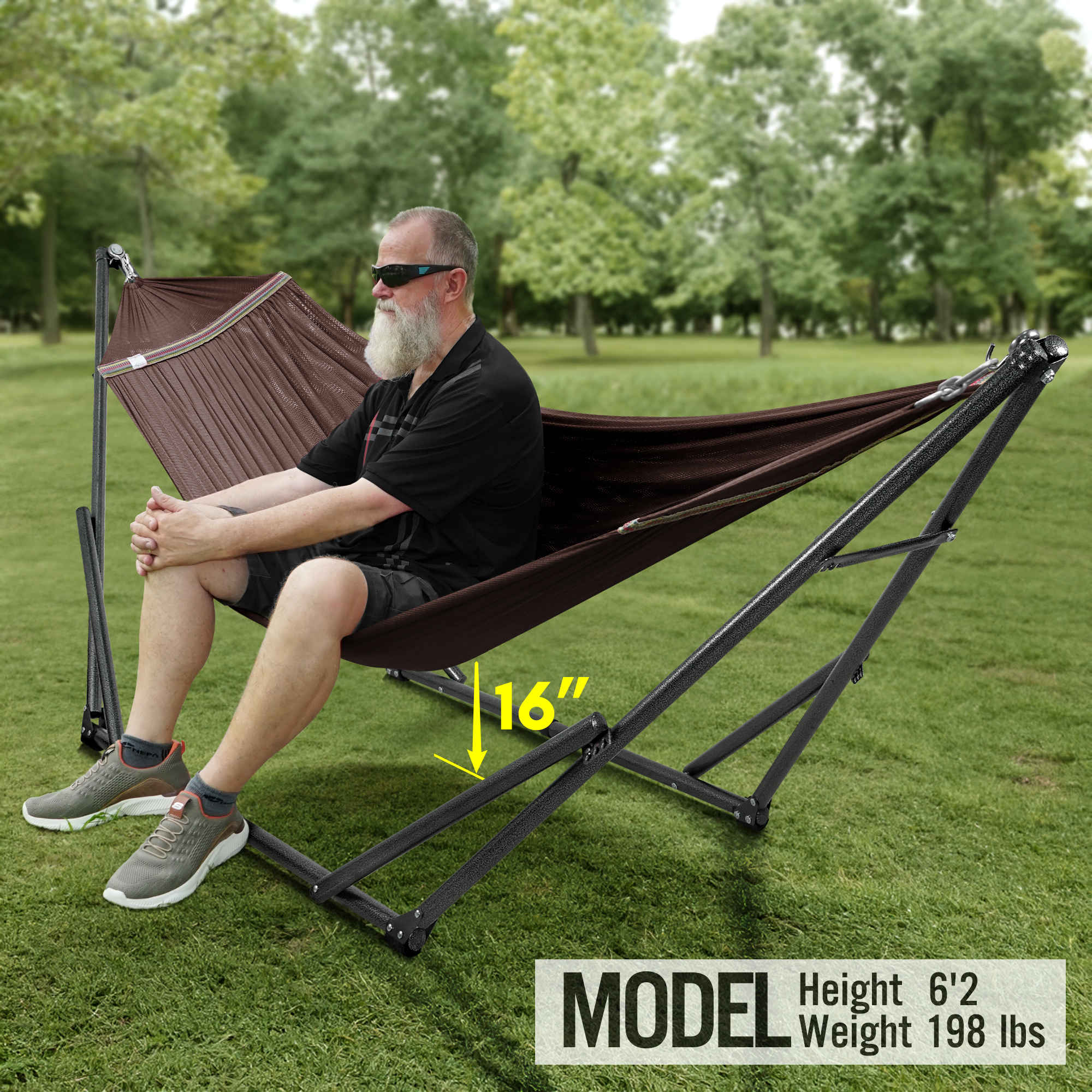 Tranquillo Universal Hammock with Medium Size Stands - Image 22