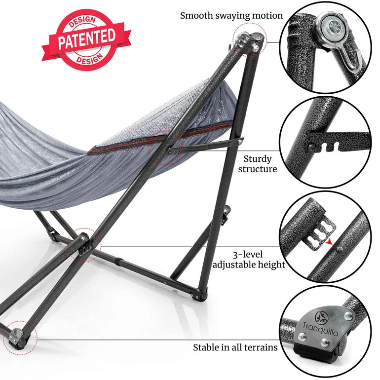Tranquillo Universal Hammock with Medium Size Stands - Image 32