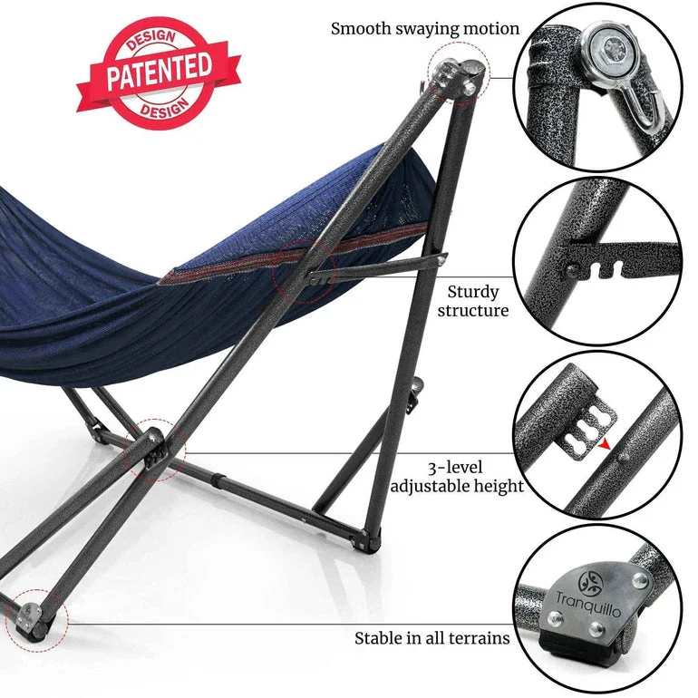 Tranquillo Universal Hammock with Medium Size Stands - Image 5