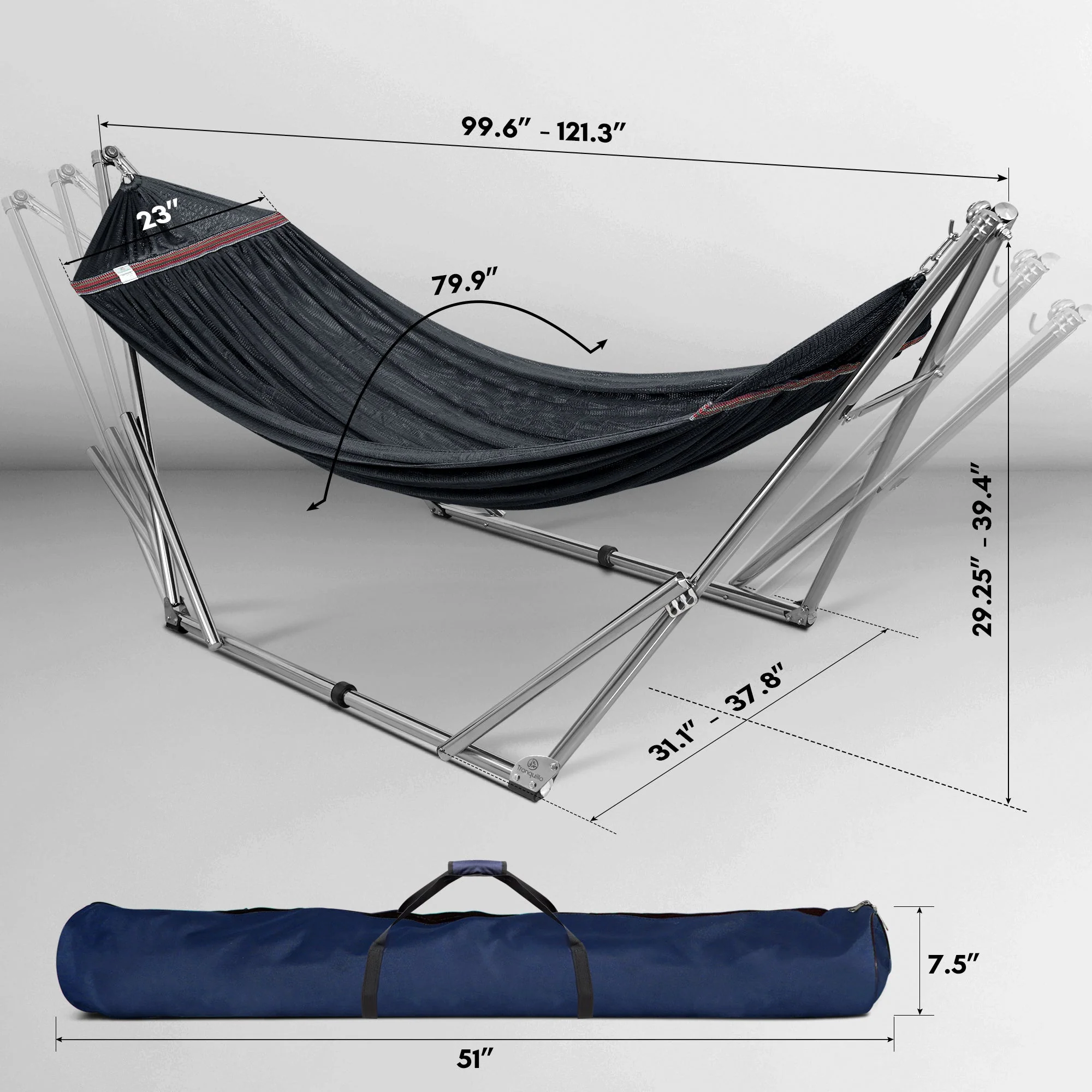 Tranquillo Universal Stainless Steel Hammock Stand - Image 11