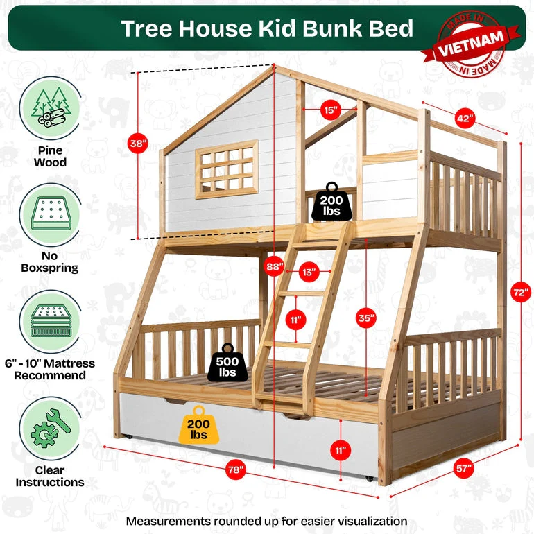 Treehouse Kid Bunk Bed for Fun and Adventure - Image 12