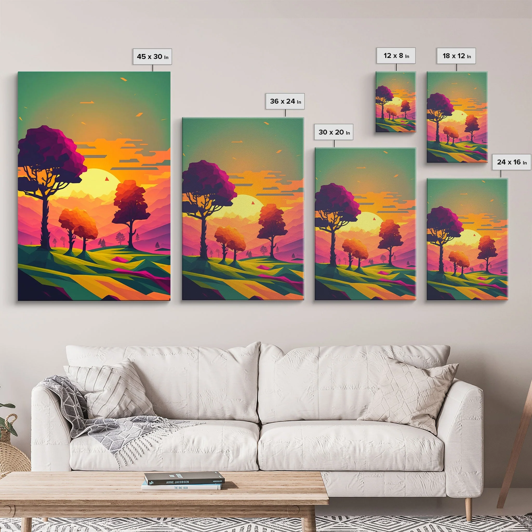 Triptych 3 Panel Wall Art, Framed Canvas Prints - Image 7