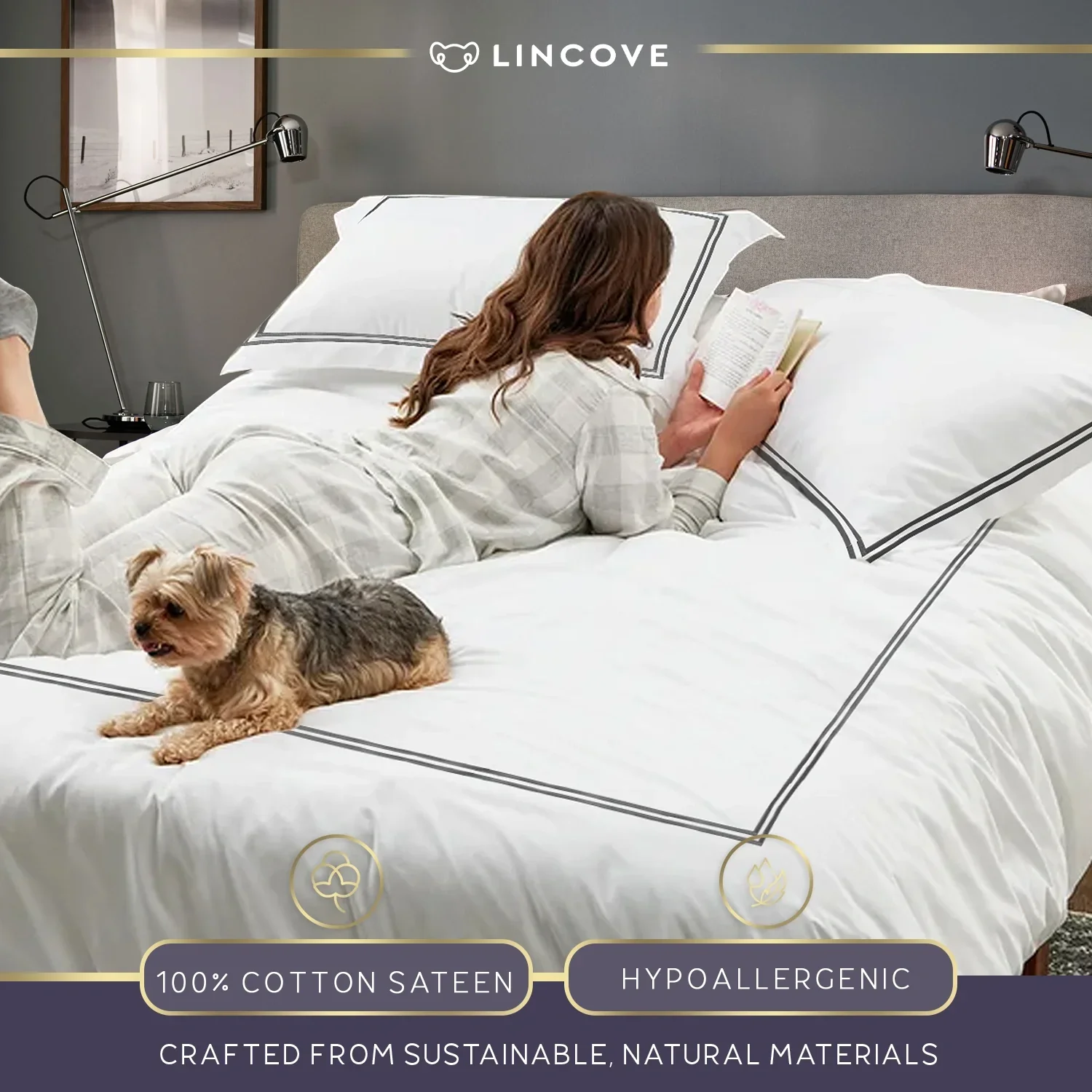Tropez 100% Cotton Duvet Cover Set - Image 4
