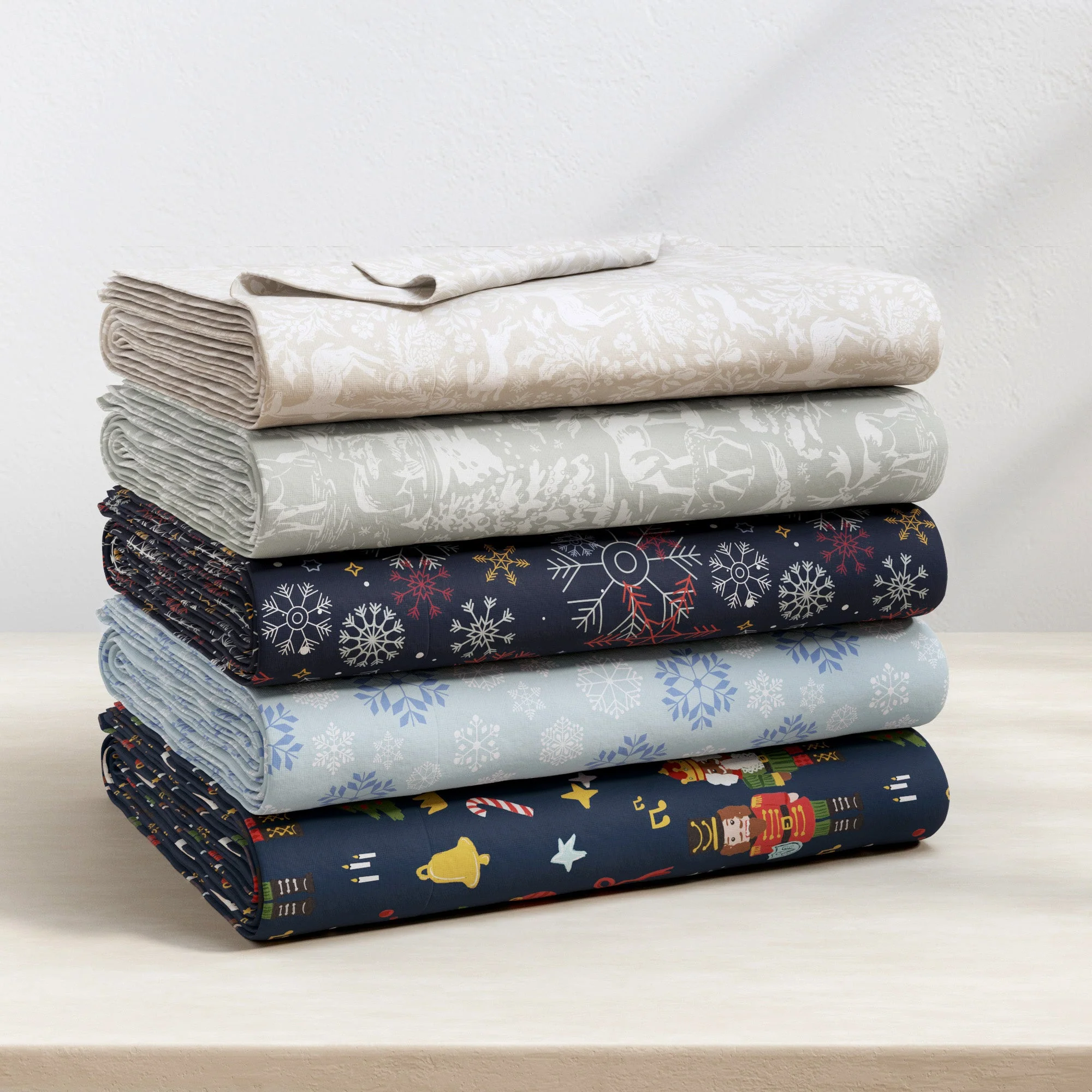 Turkish Cotton Flannel Sheet Set - Elevated Holiday Collection - Image 18