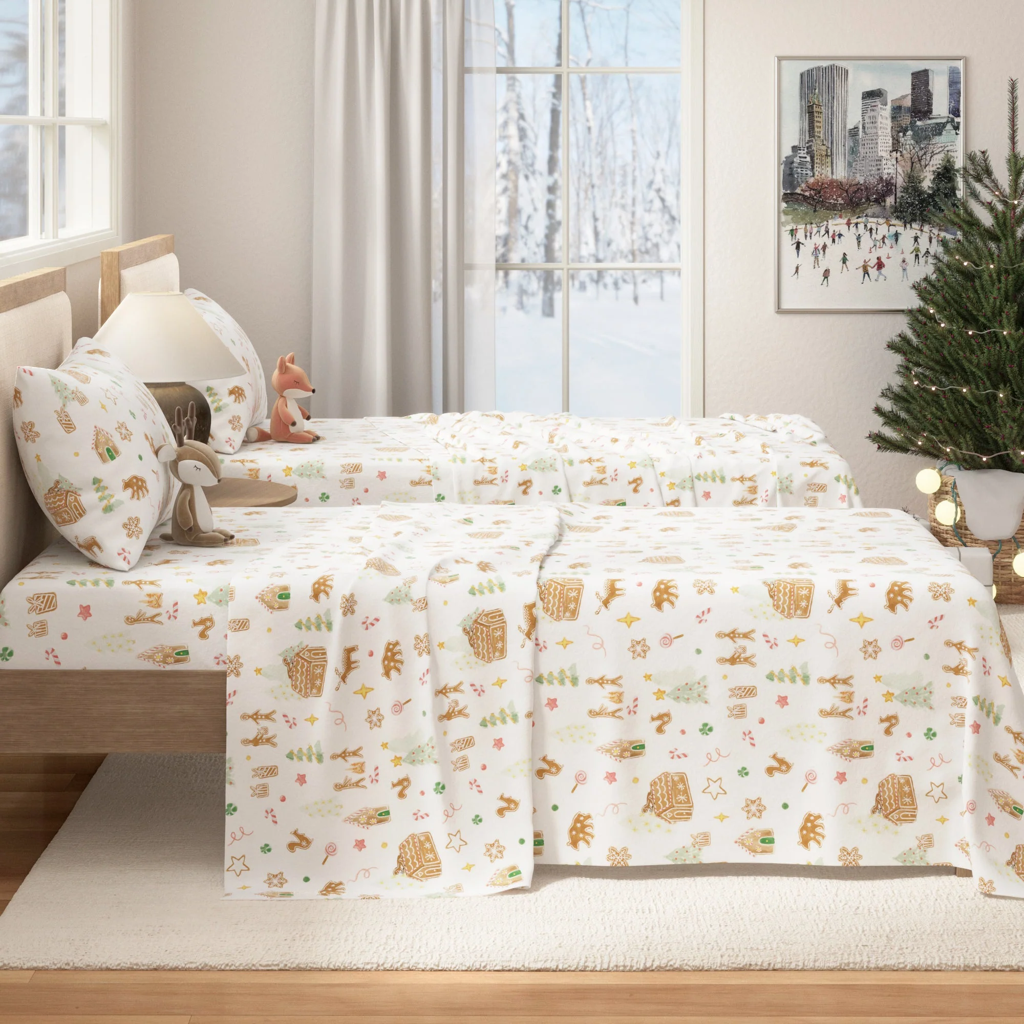 Turkish Cotton Flannel Sheet Set - Kids' Christmas Collection - Image 10