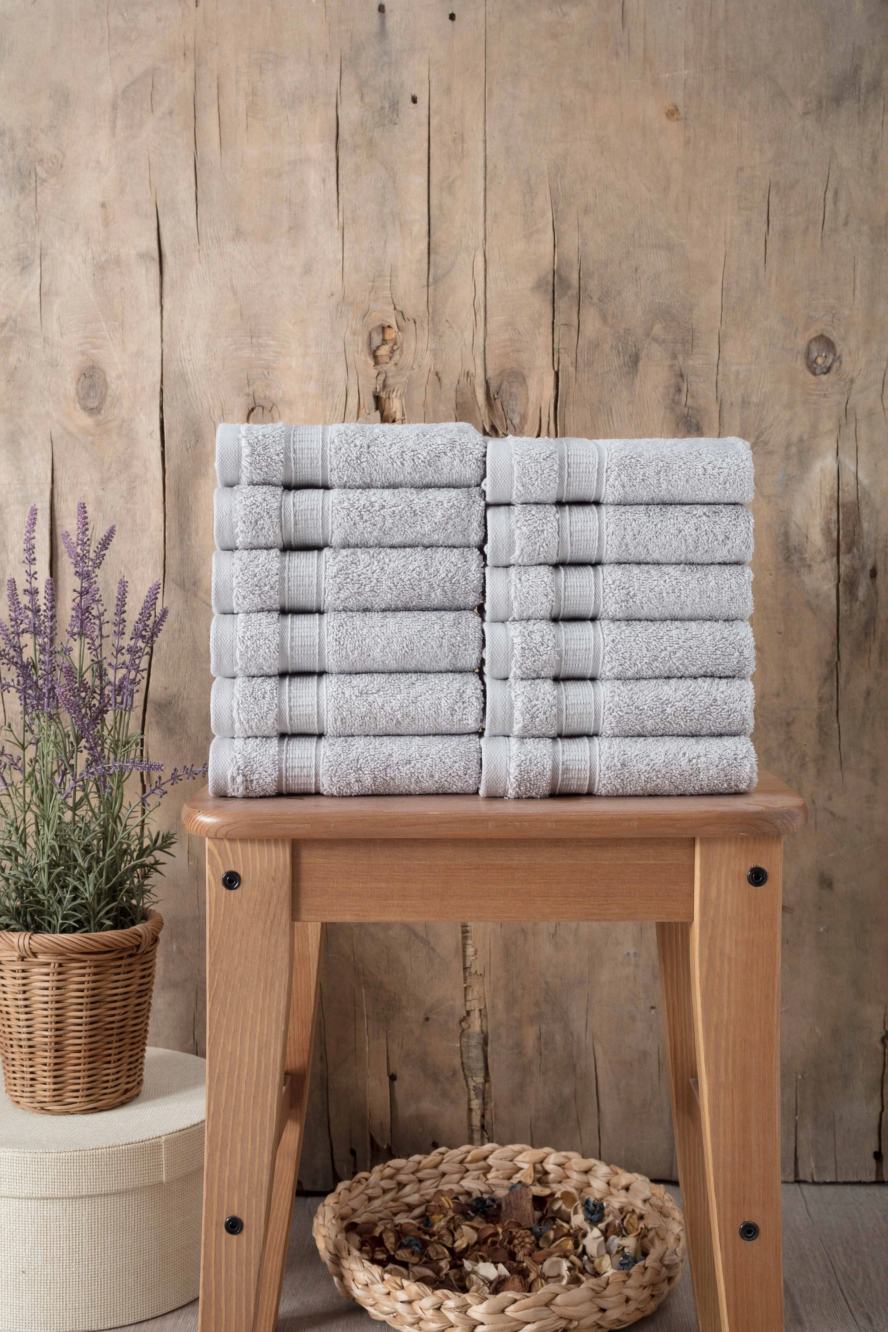 Turkish Cotton Washcloth Set of 12 by La'Hammam - Image 41