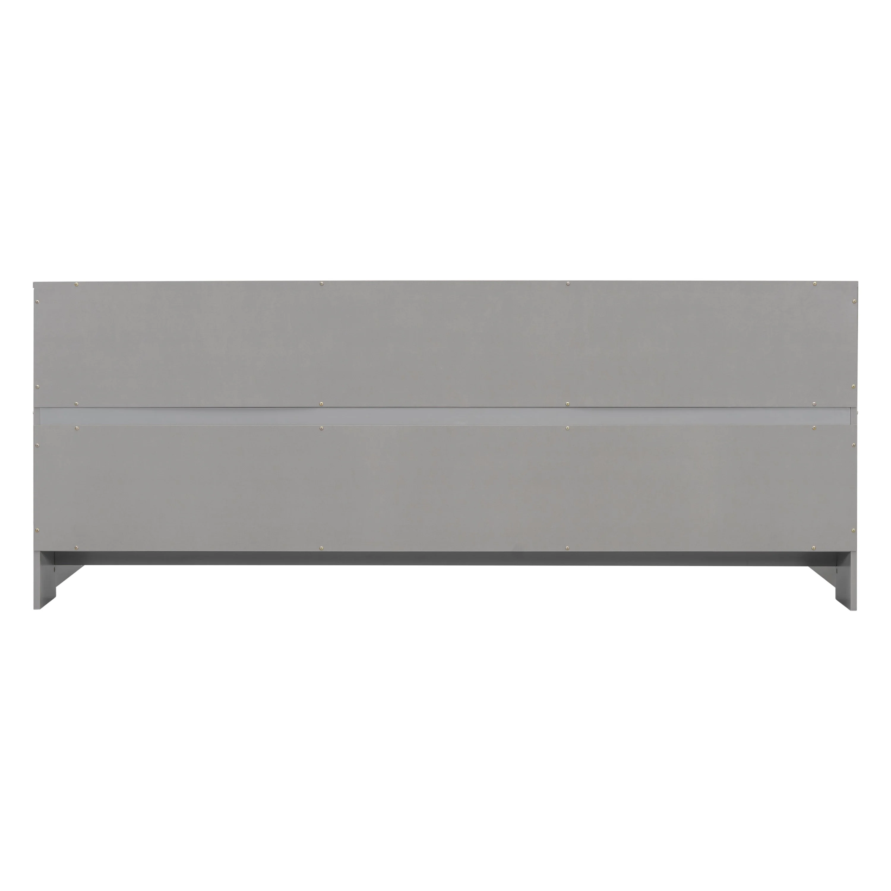 Twin Floor Bed with Bedside Bookcase, Shelves, Guardrails, Grey - Image 18
