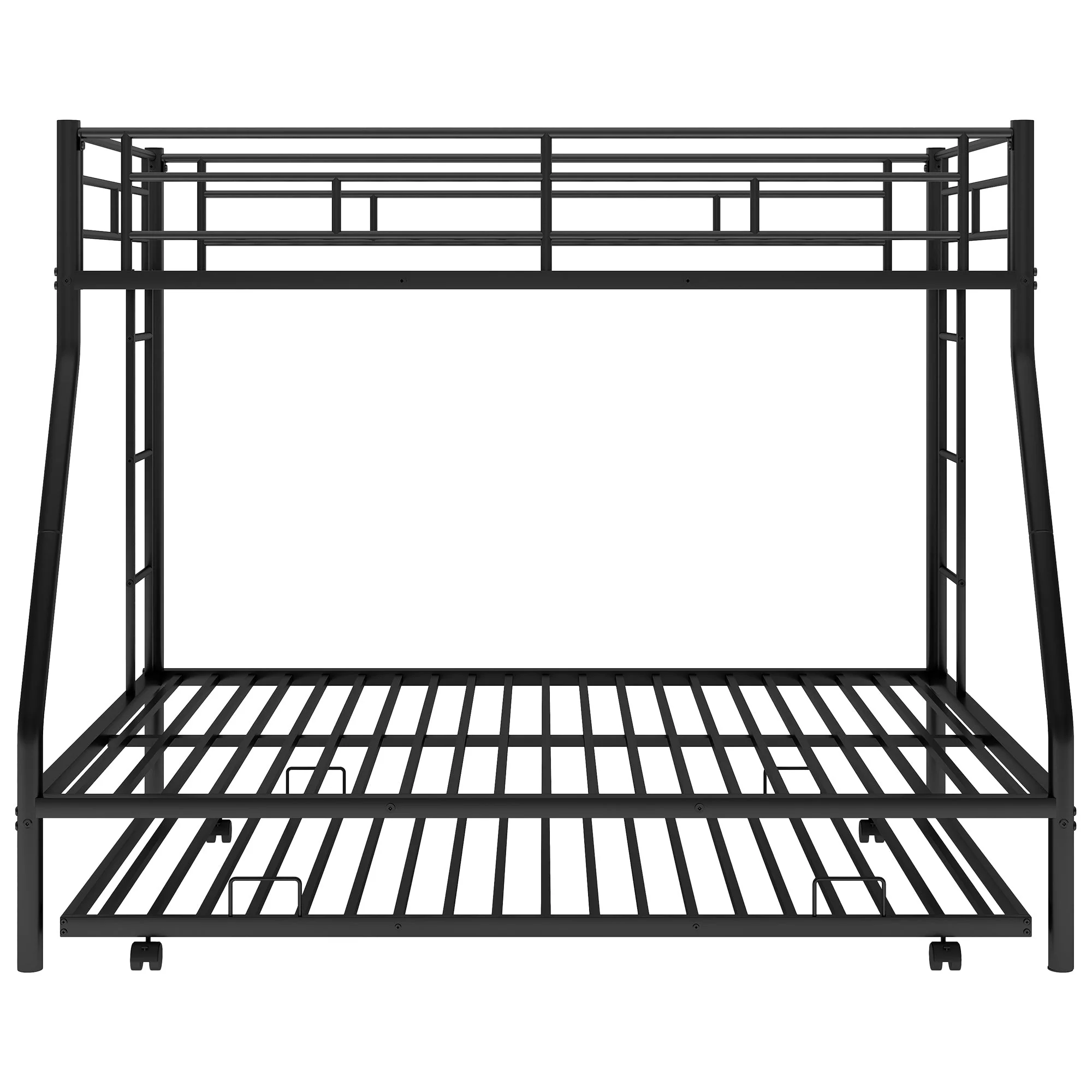 Twin-Over-Bunk Bed with Twin Size Trundle, Black - Image 11
