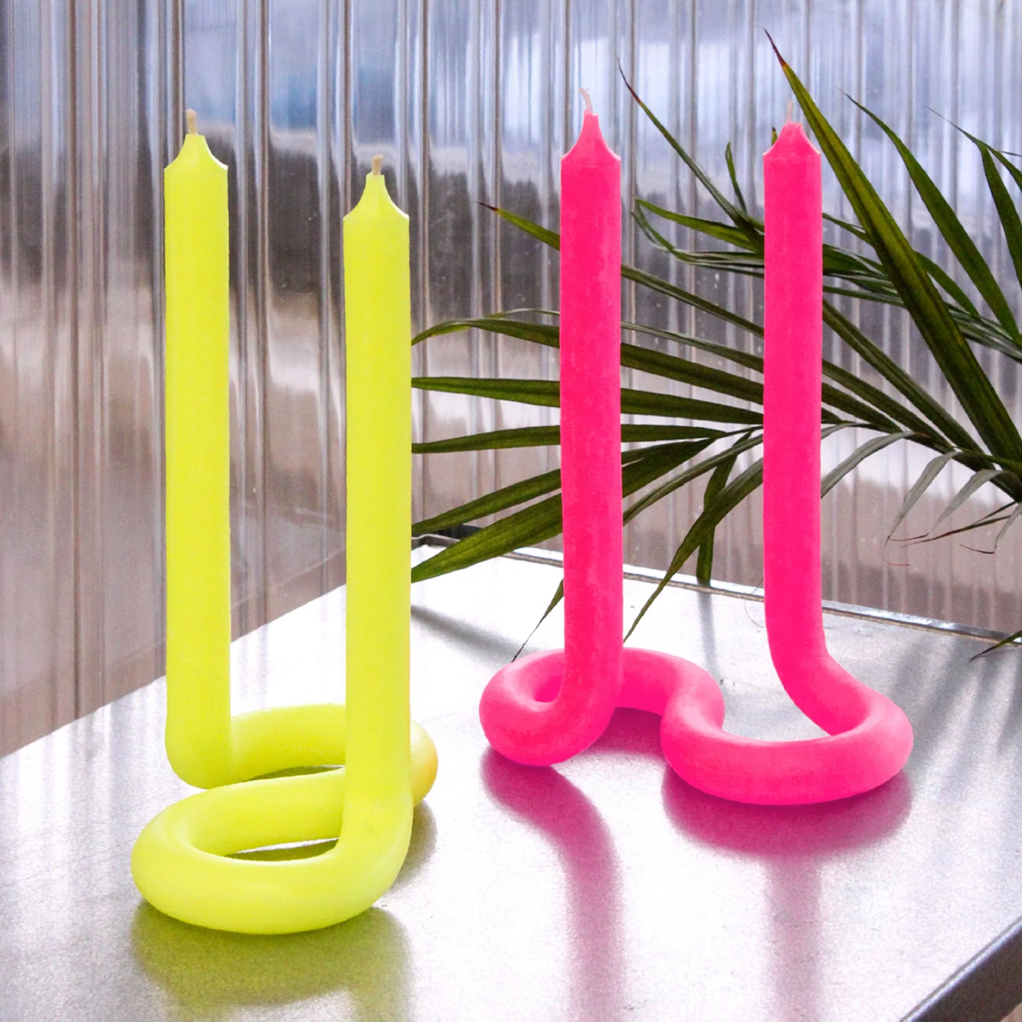 Twist Candle - Yellow - Image 3