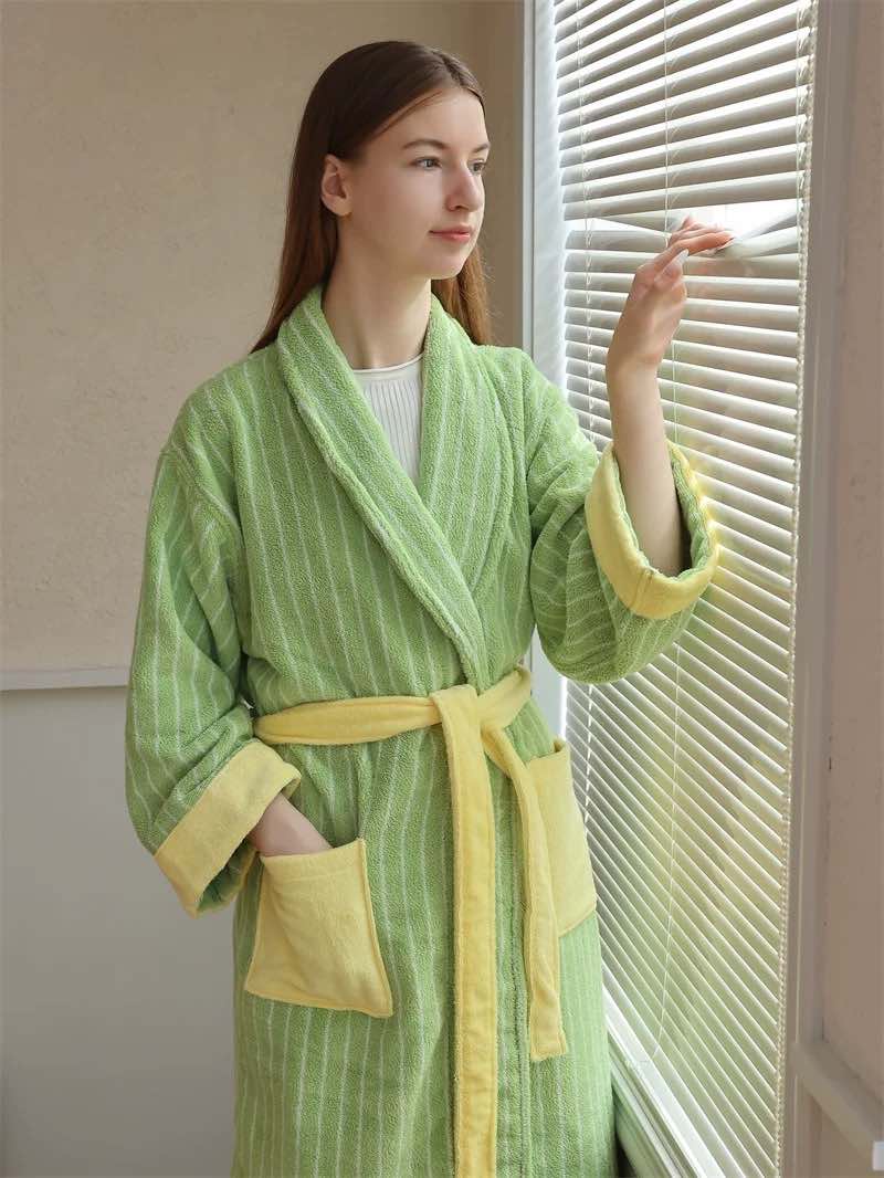 Dopamine Stripe Bathrobe - Image 7
