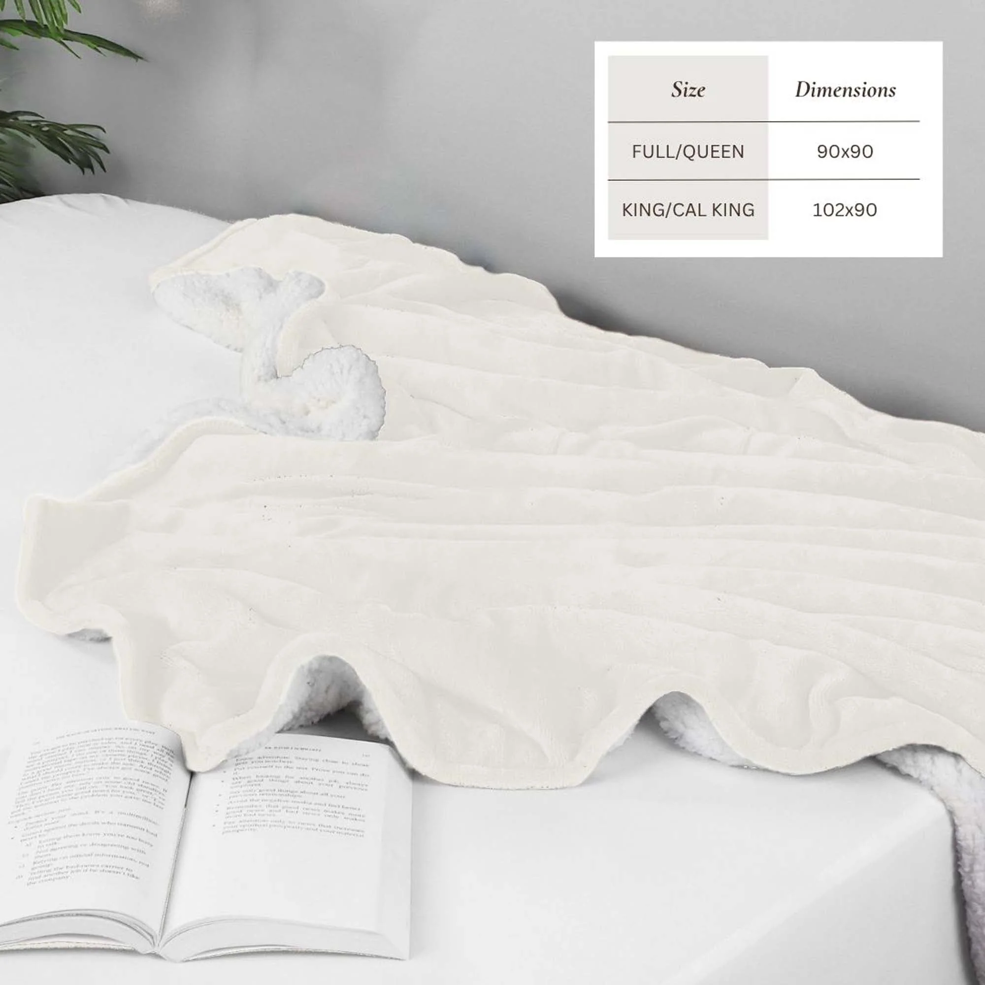 Velvet Plush Sherpa Bed Blanket - Sherpa Fleece Collection - Image 8