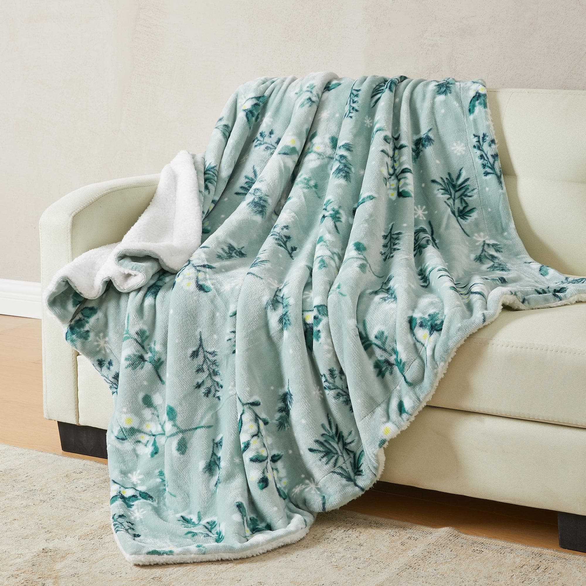 Velvet Plush Sherpa Luxury Bed Blanket - Kinsley Collection - Image 131