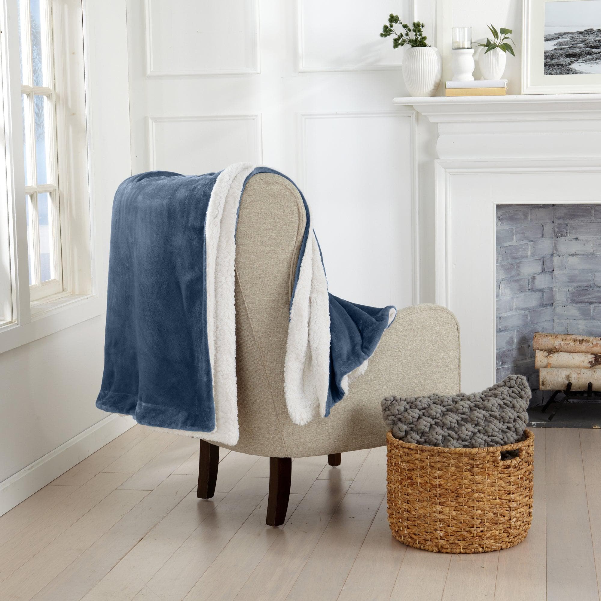 Velvet Plush Sherpa Luxury Bed Blanket - Kinsley Collection - Image 16