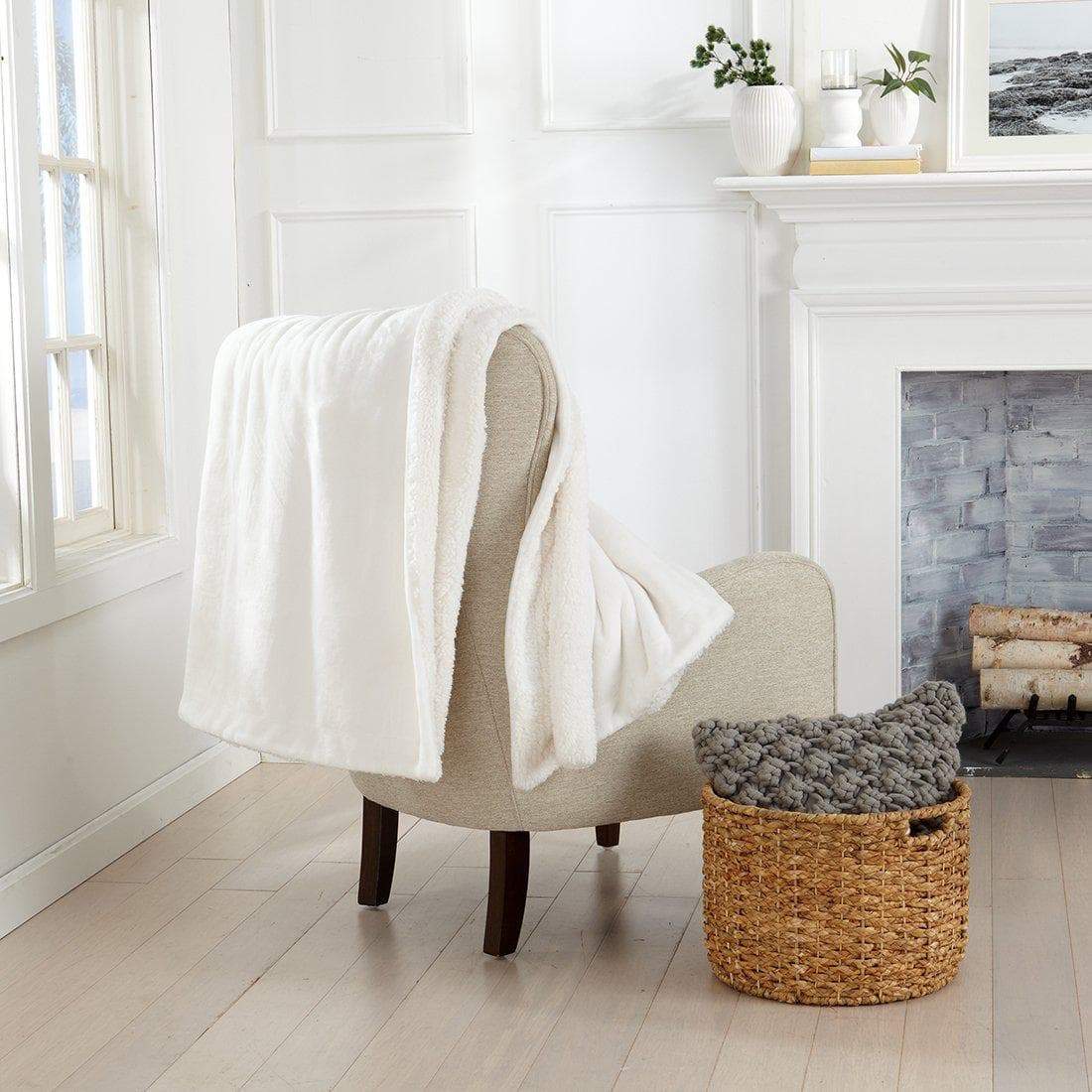 Velvet Plush Sherpa Luxury Bed Blanket - Kinsley Collection - Image 71