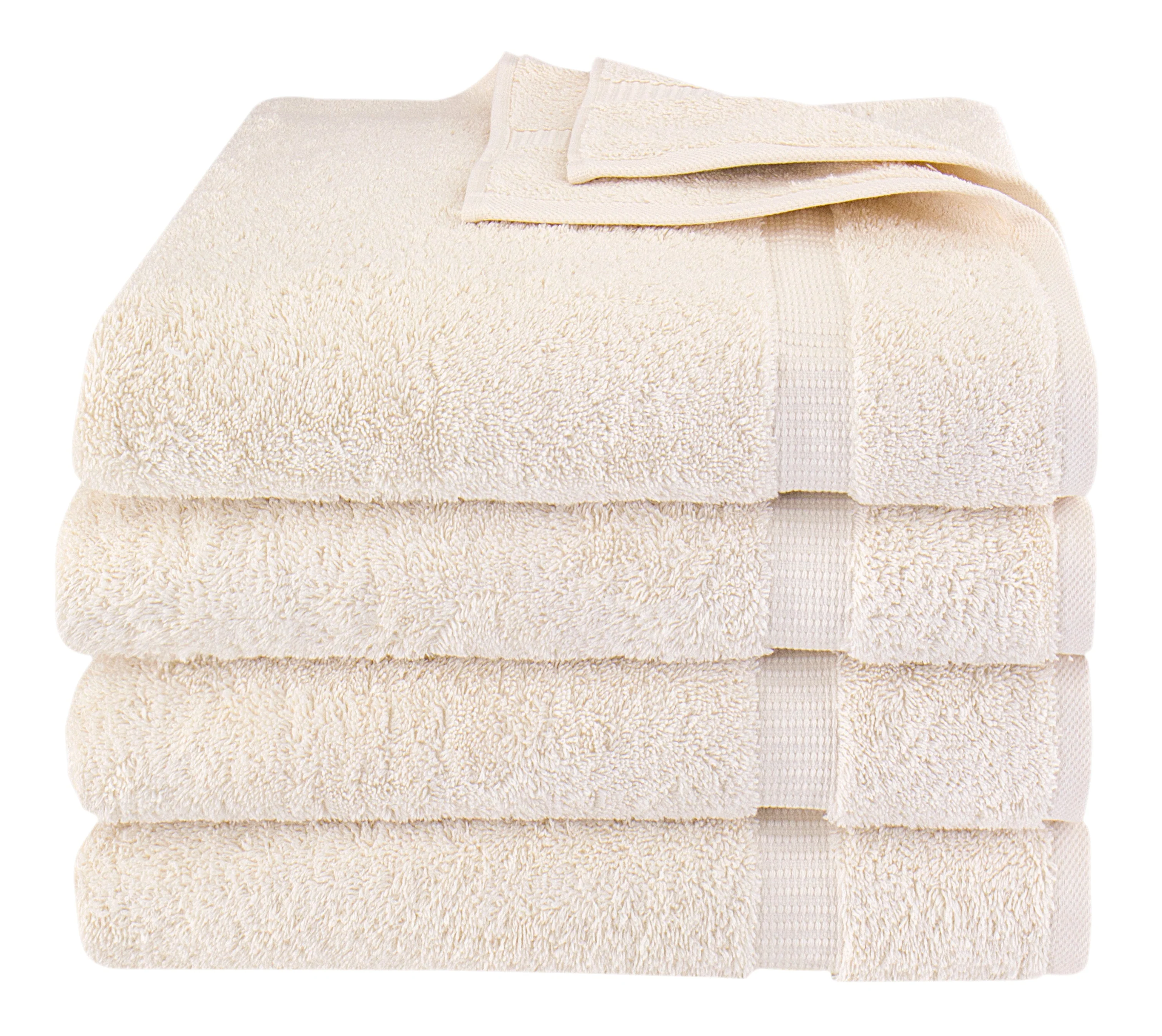 Villa Turkish Cotton Luxury Hotel Collection Bath Towels - 4 Pieces - Image 4