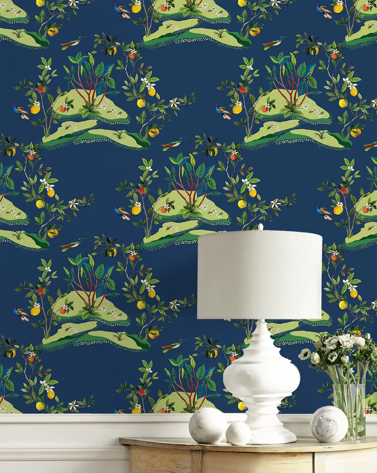 West Boulevard Collection Citrus Hummingbird Unpasted Wallpaper - Image 10