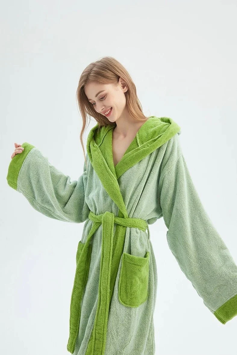 Whimsical Ultra Soft Sunflower Hooded Bathrobe - Image 4