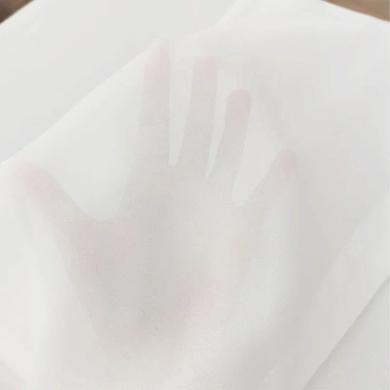 White Tulle Chiffon Sheer Window Curtain 1PC - Image 5