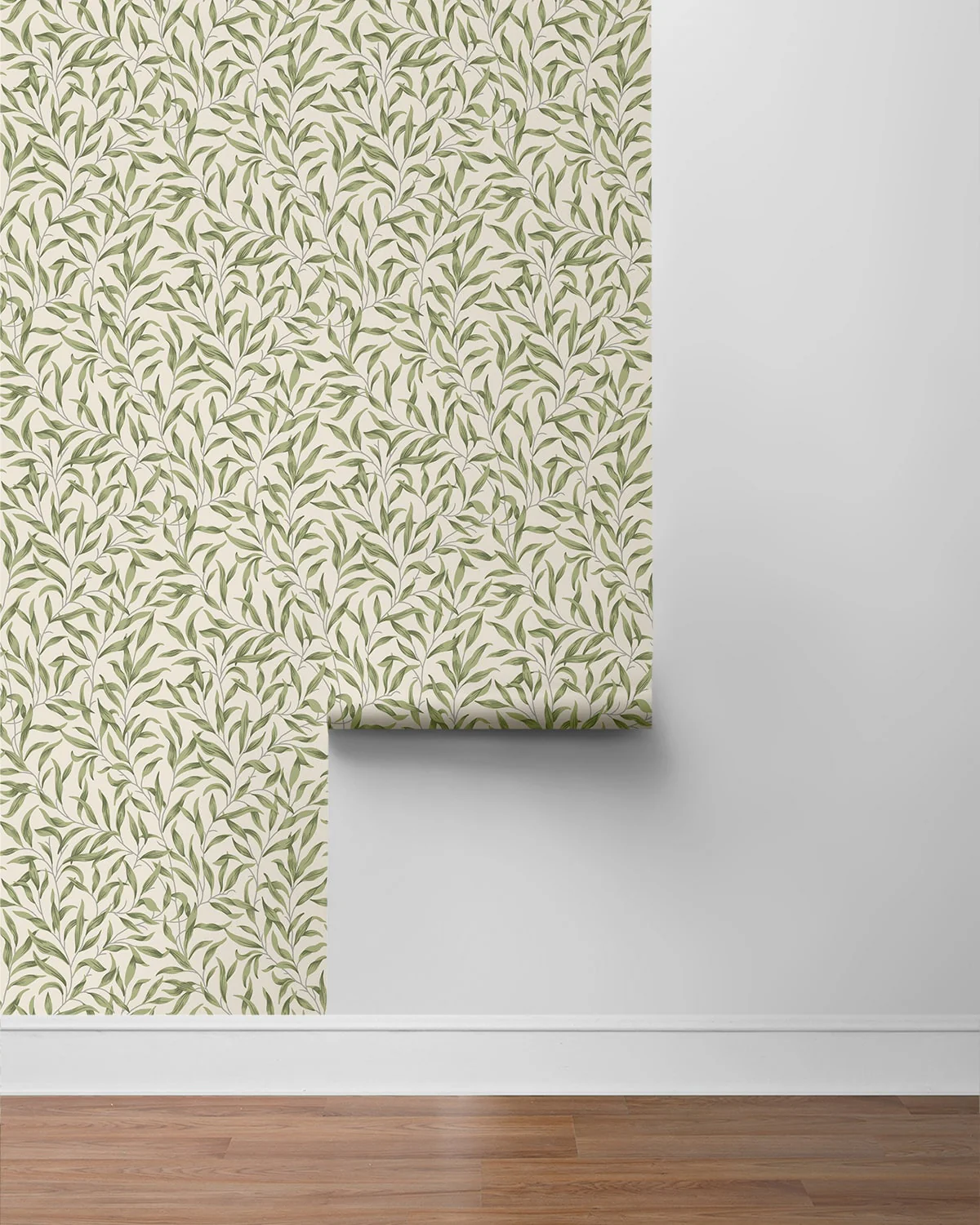 Willow Trail Leaf Premium Peel and Stick Removable Wallpaper - Image 15