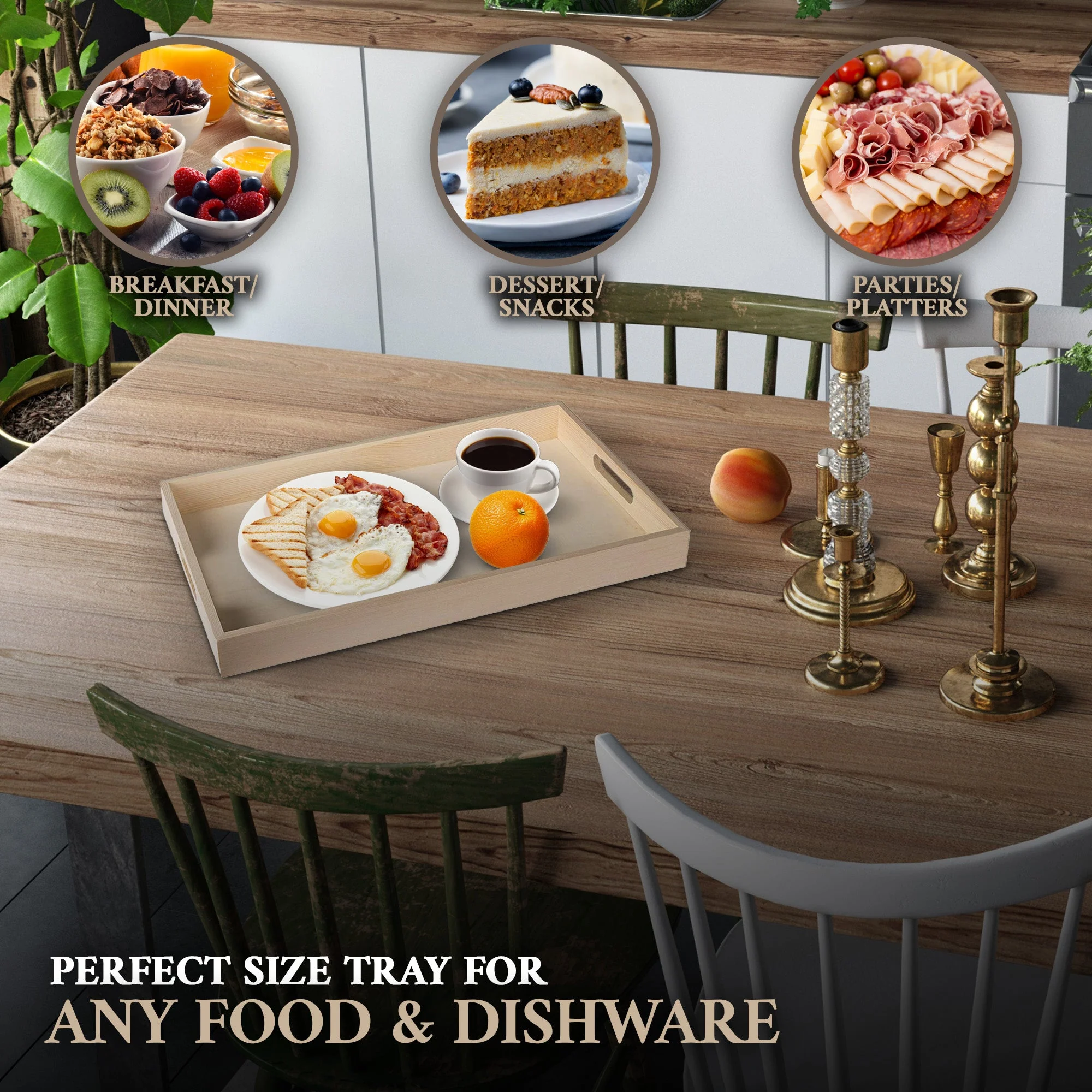 Wooden Nested Serving Trays, Set Of 7 - Image 4