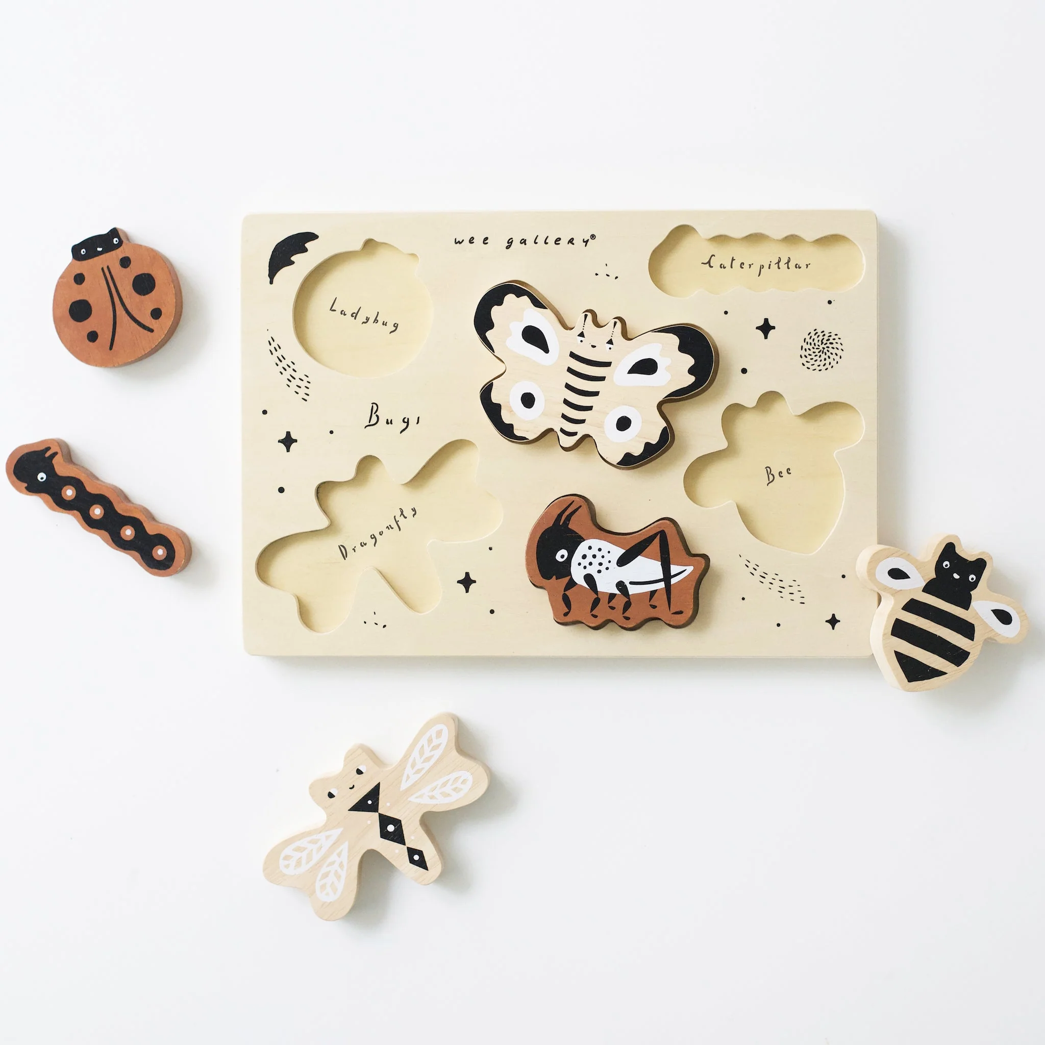 Wooden Tray Puzzle - Bugs - Image 5