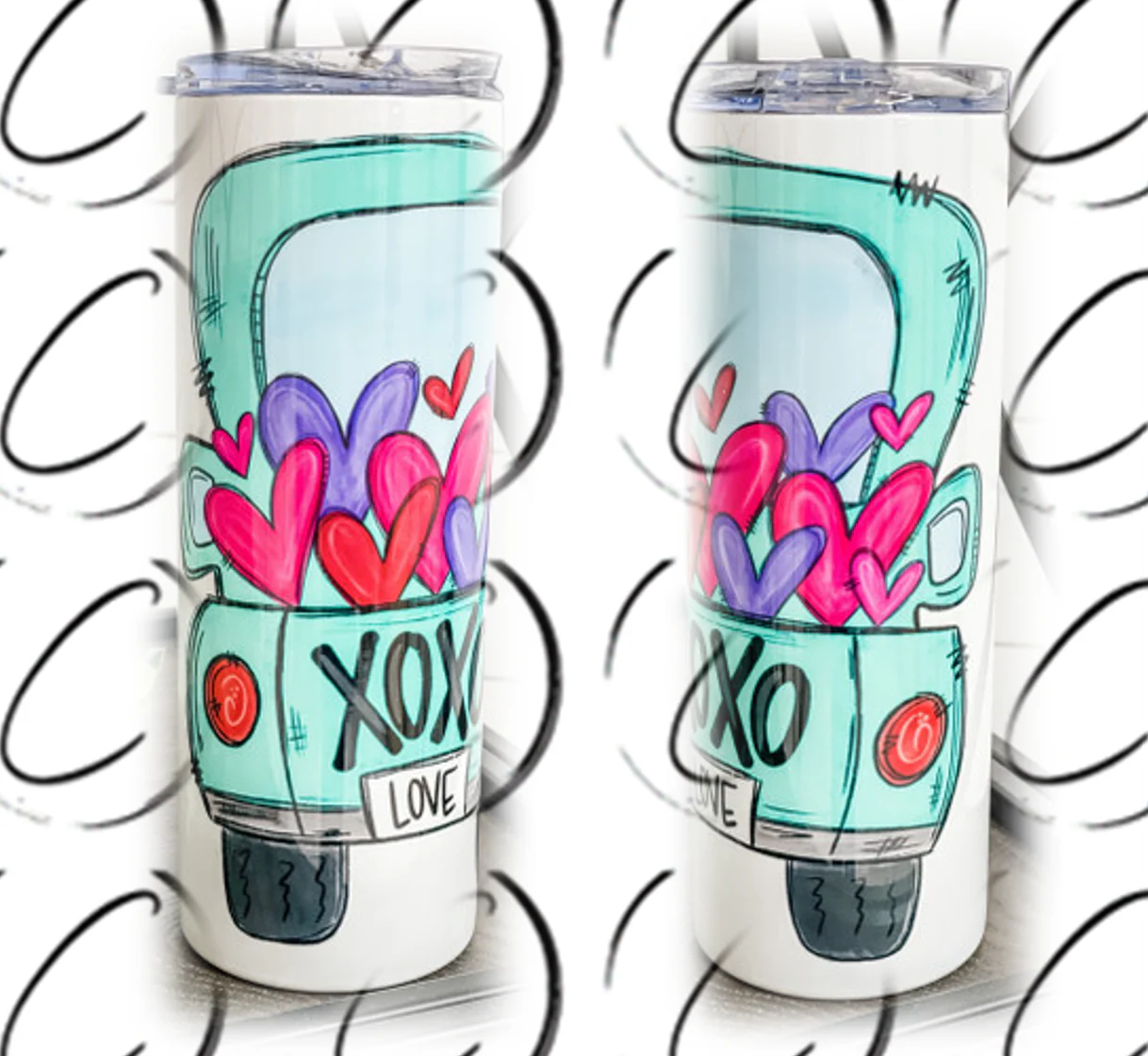 XOXO Truck 20oz Skinny Tumbler - Image 2