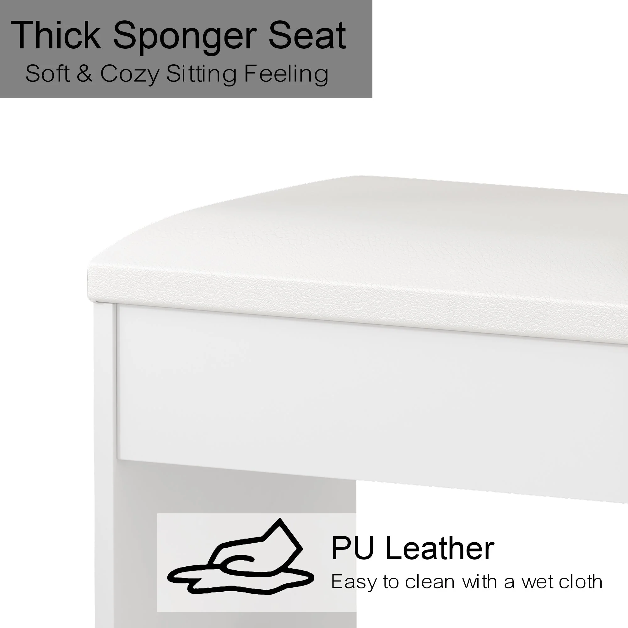 Vanity desk with LED Mirror & 12 Drawers - Image 7